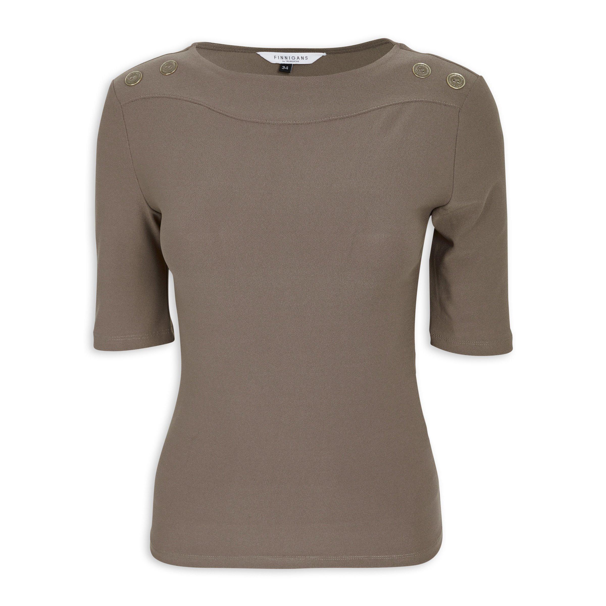 Mocha Fitted Tee (3082657) | Finnigans