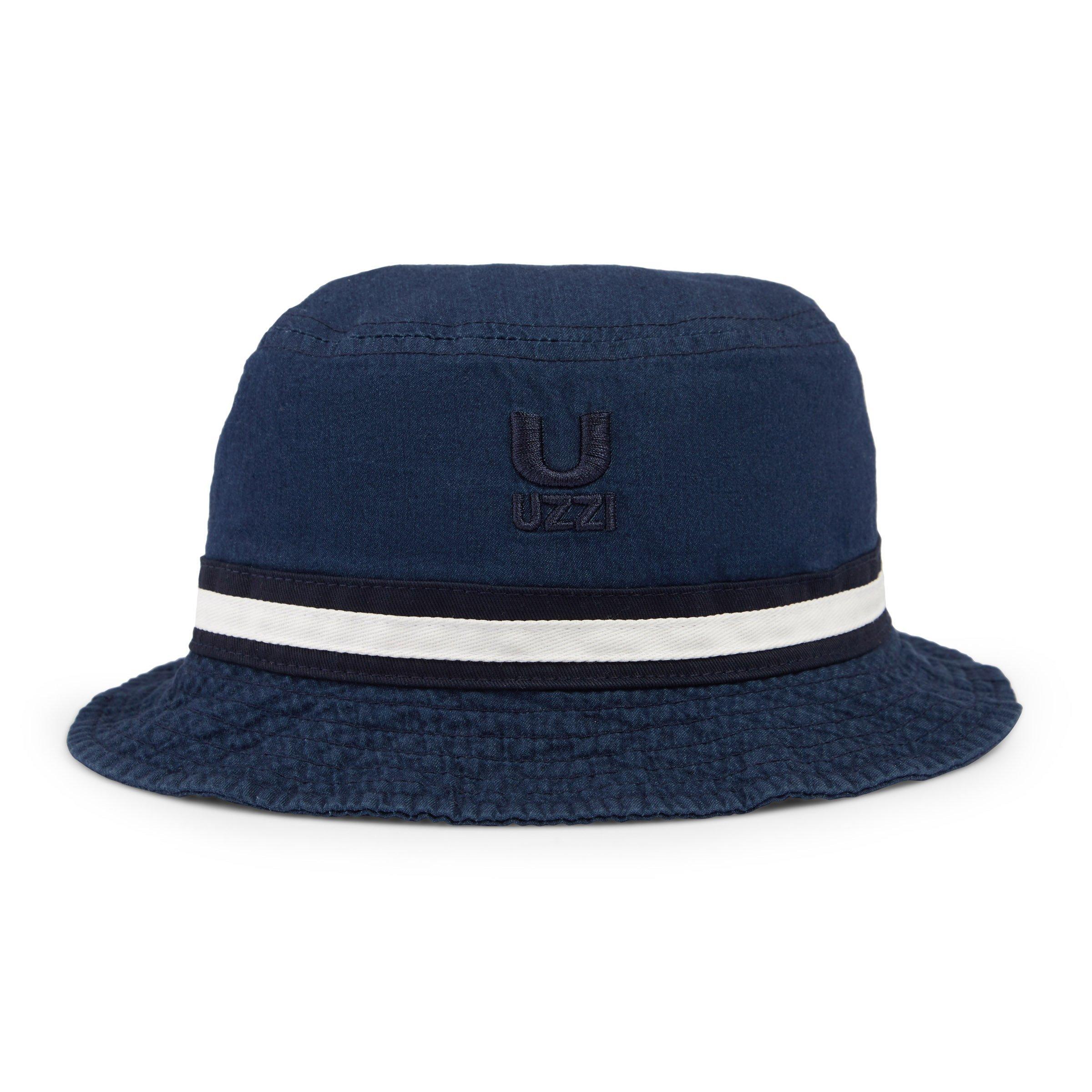 Indigo Wide Brim Bucket Hat (3083026) | UZZI