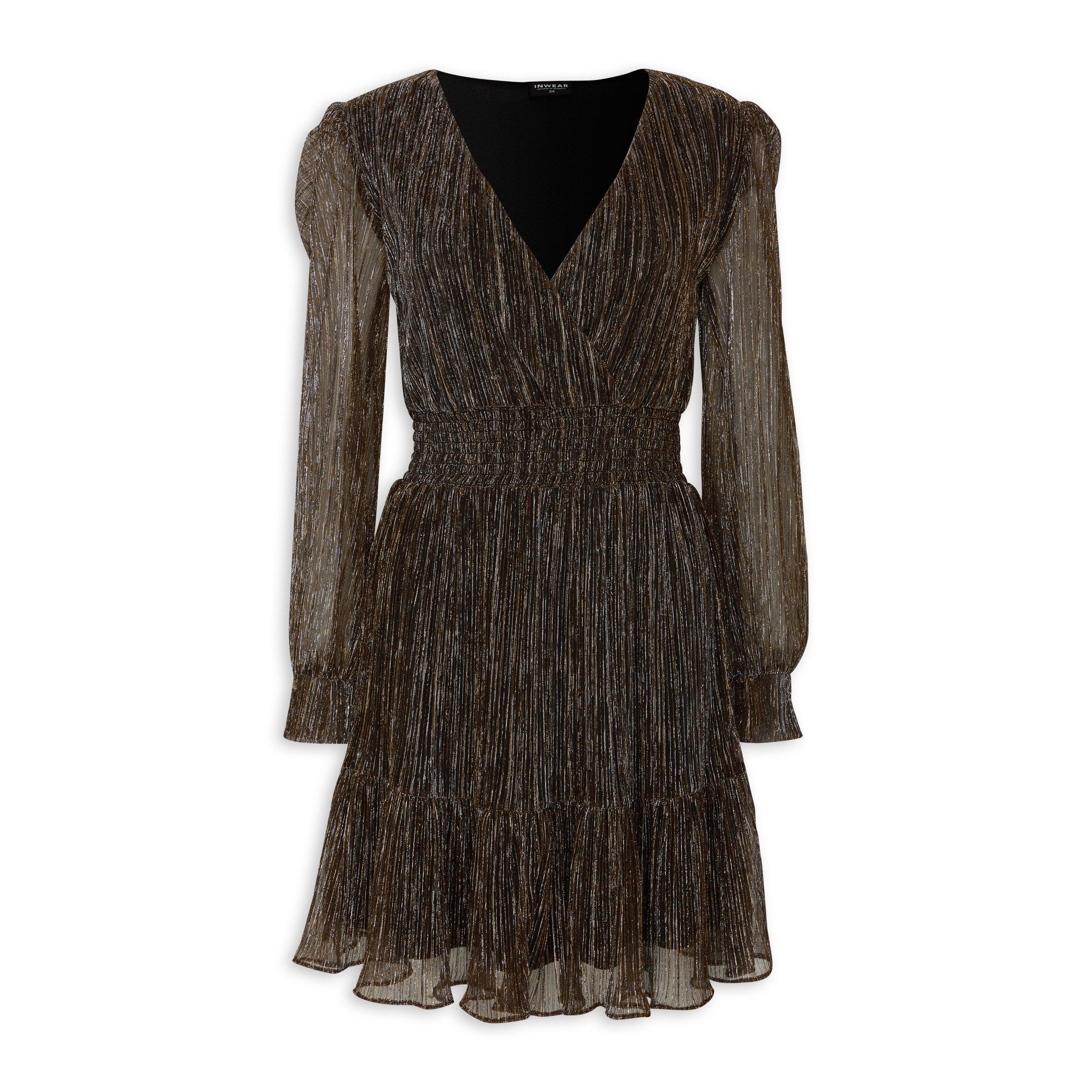 Bronze Sparkle Mesh Dress (3083207) | Inwear
