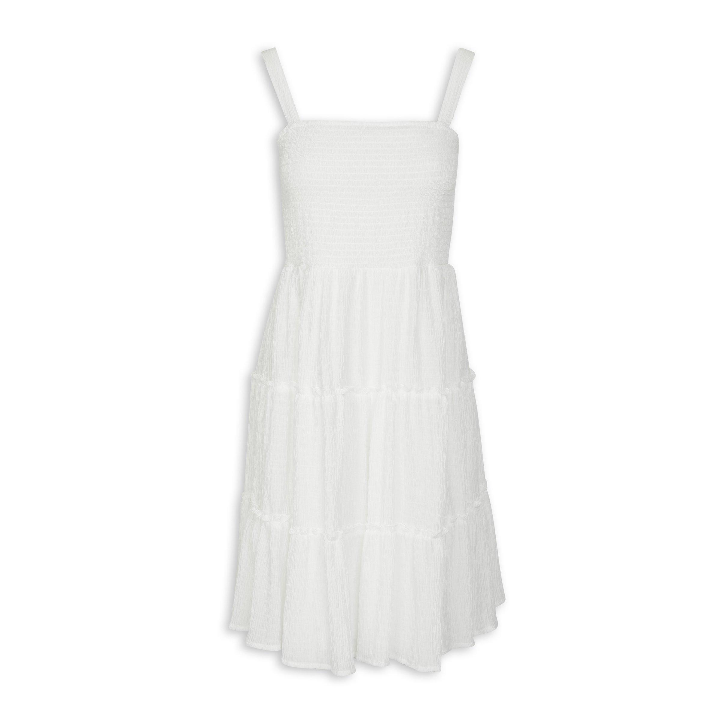 White Tiered Dress (3083421) | Hey Betty