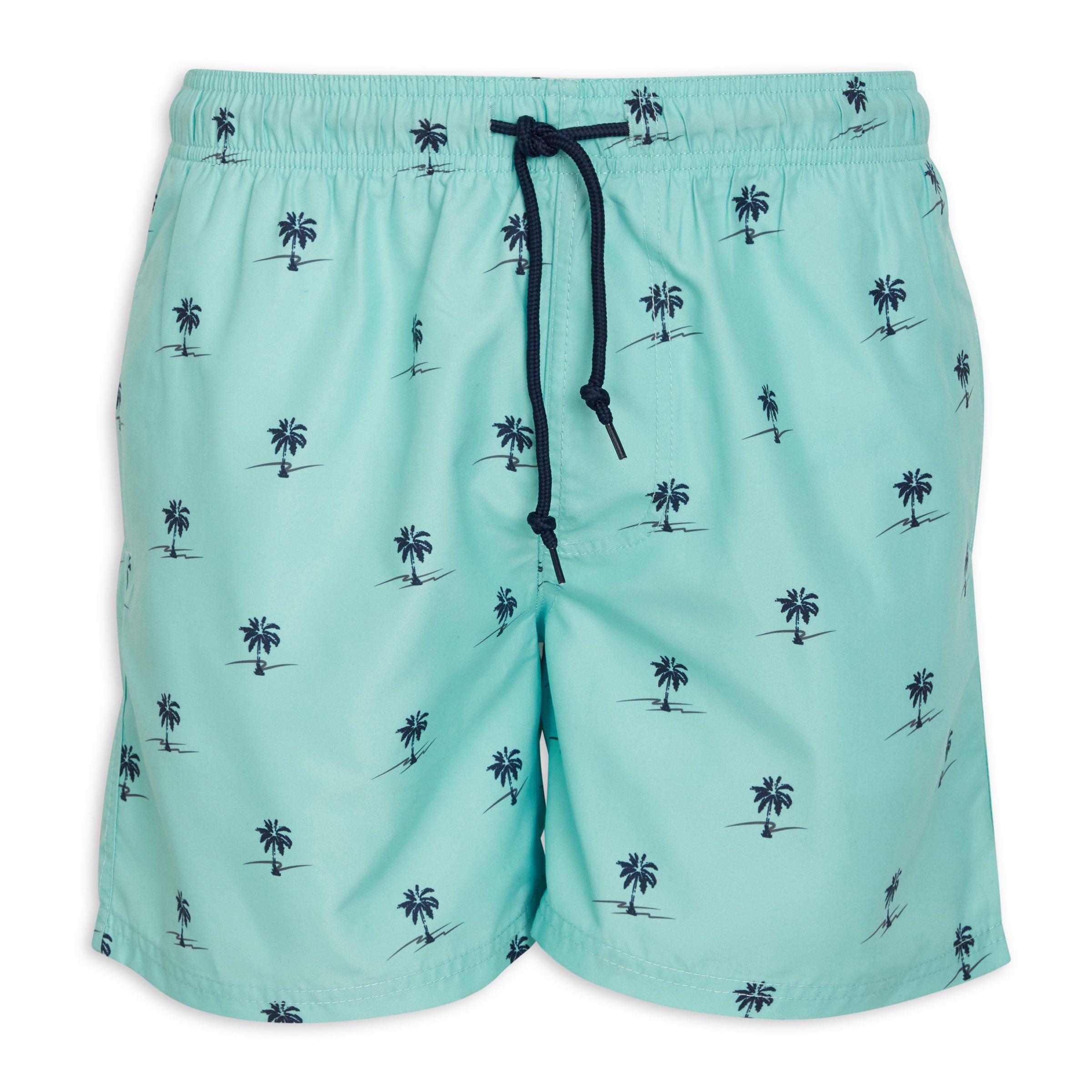 Aqua Palm Print Swim Short (3083502) | Truworths Man