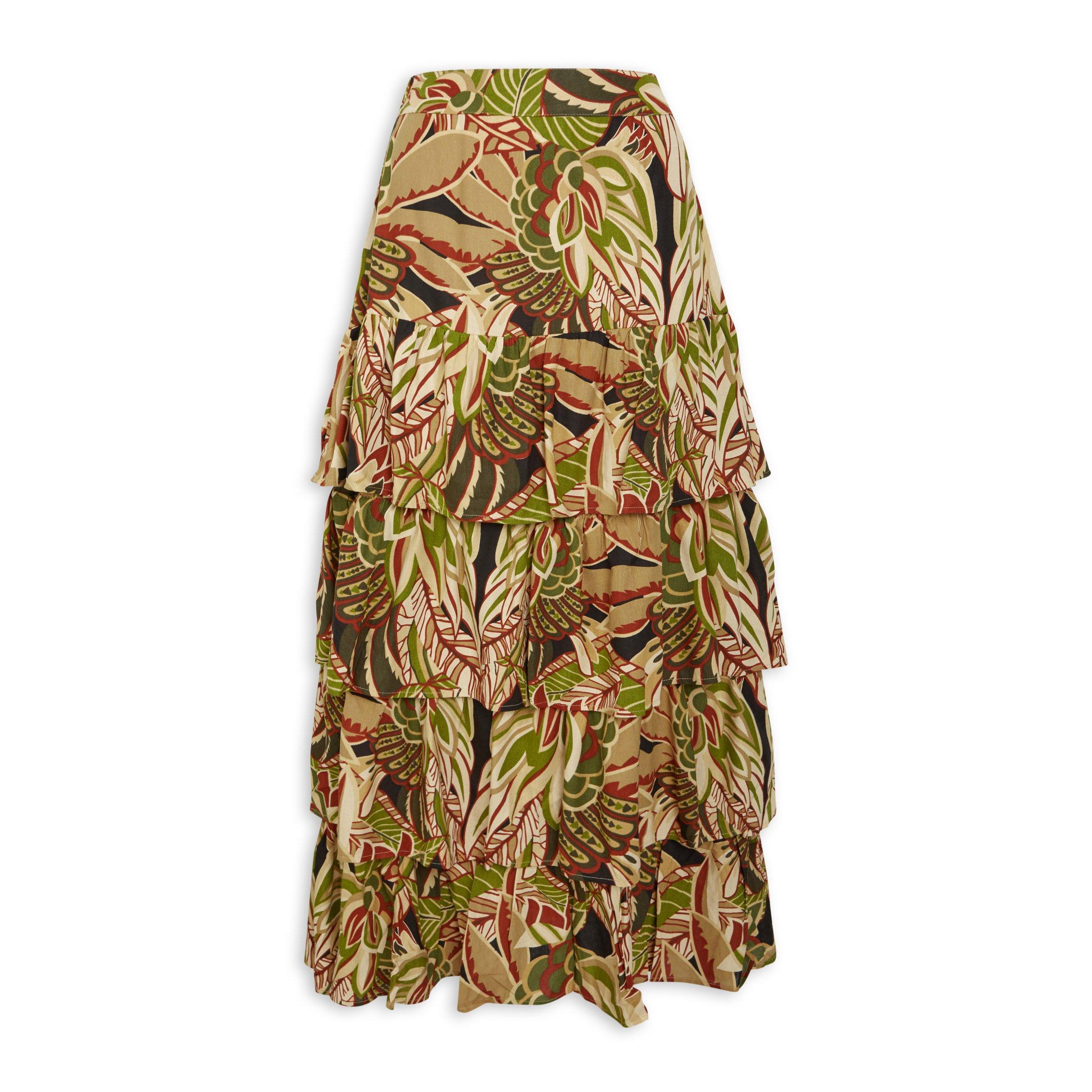 Floral Print Tiered Skirt (3083642) | Ginger Mary