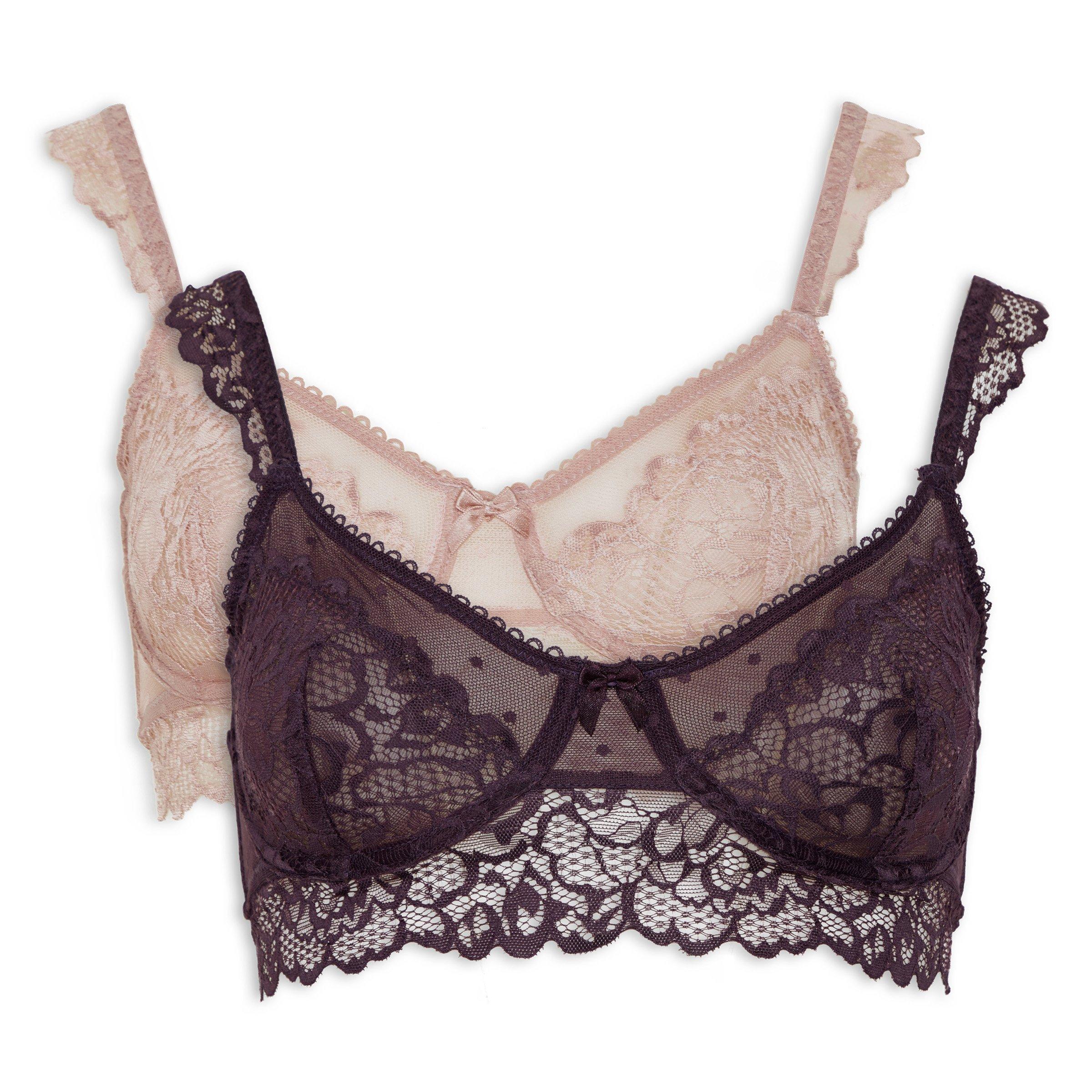 2pack Non Padded Bras (3083644) Identity