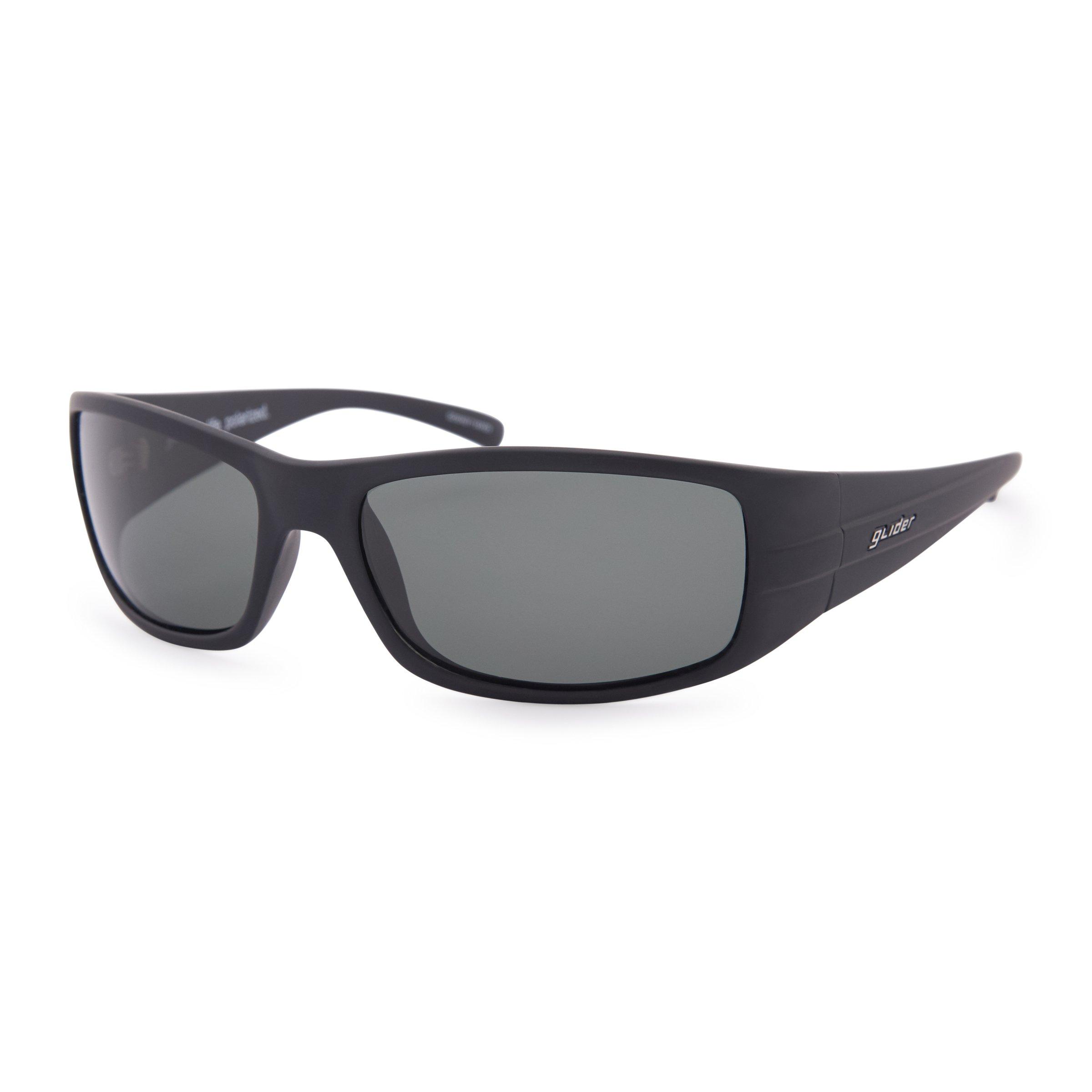 Polarised Matt Black Wrap Sunglass (3084546) | Glider