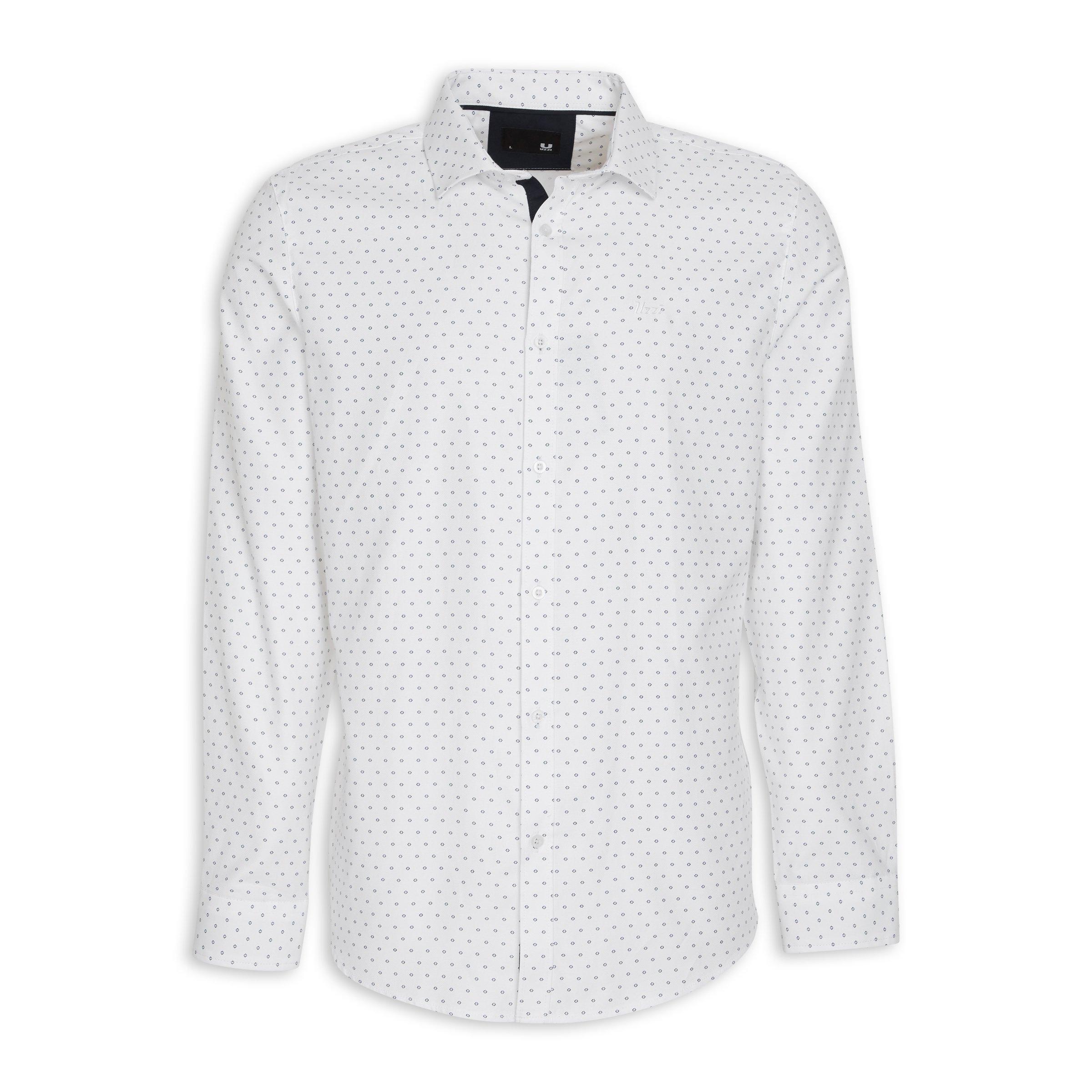 White Slim Fit Shirt (3084774) | UZZI