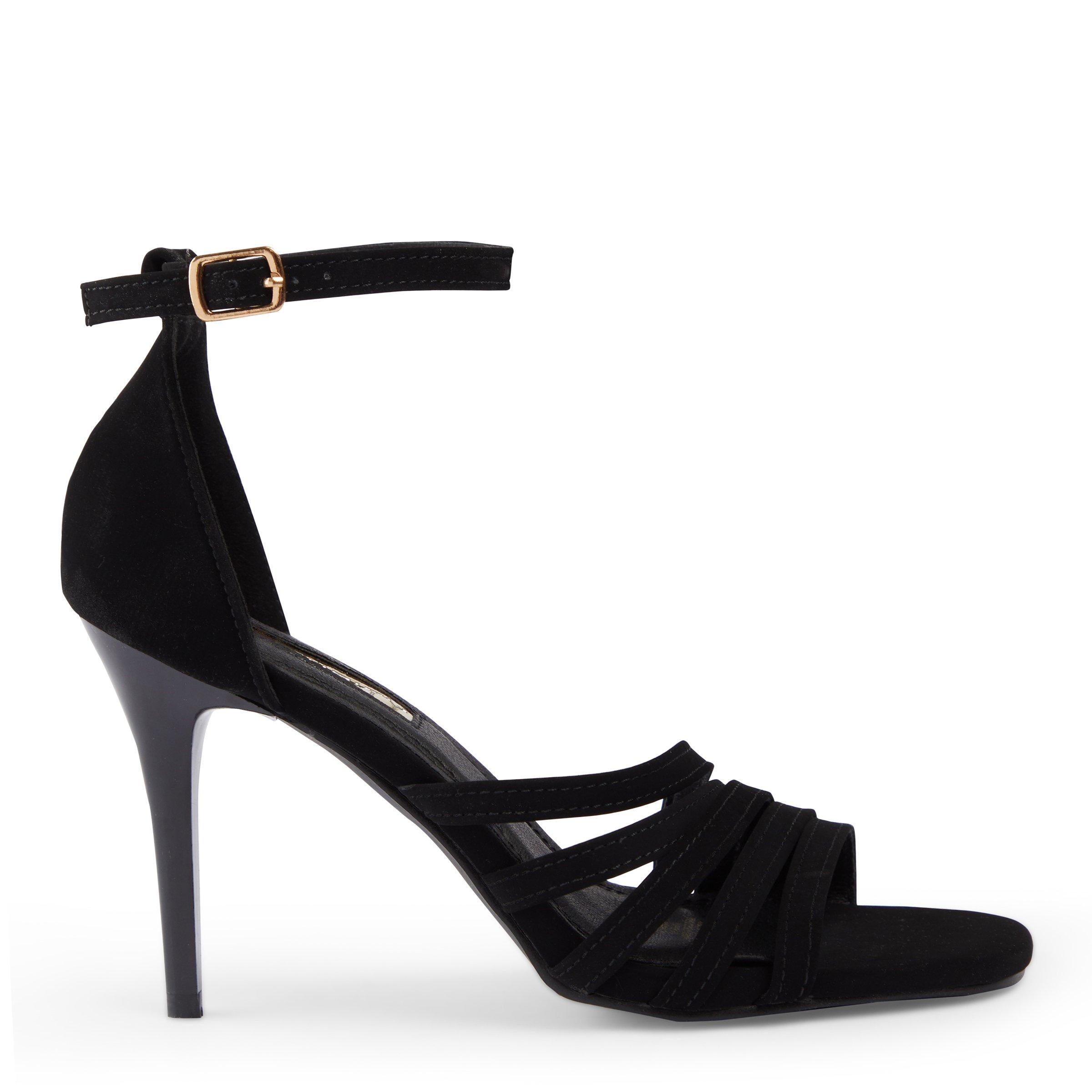 Black Ankle Strap Sandal (3085792) | Identity