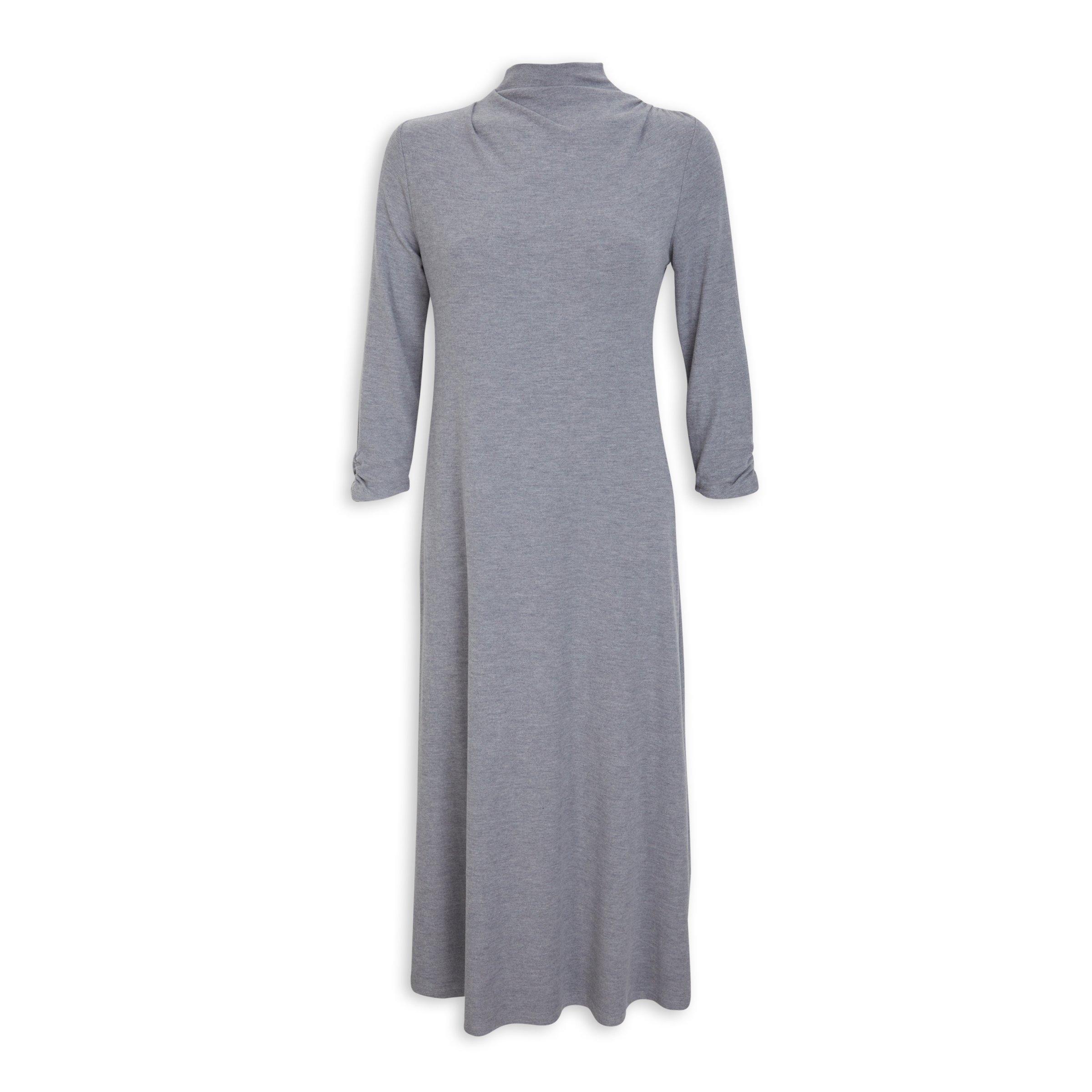 Grey Column Dress (3086177) | Basix