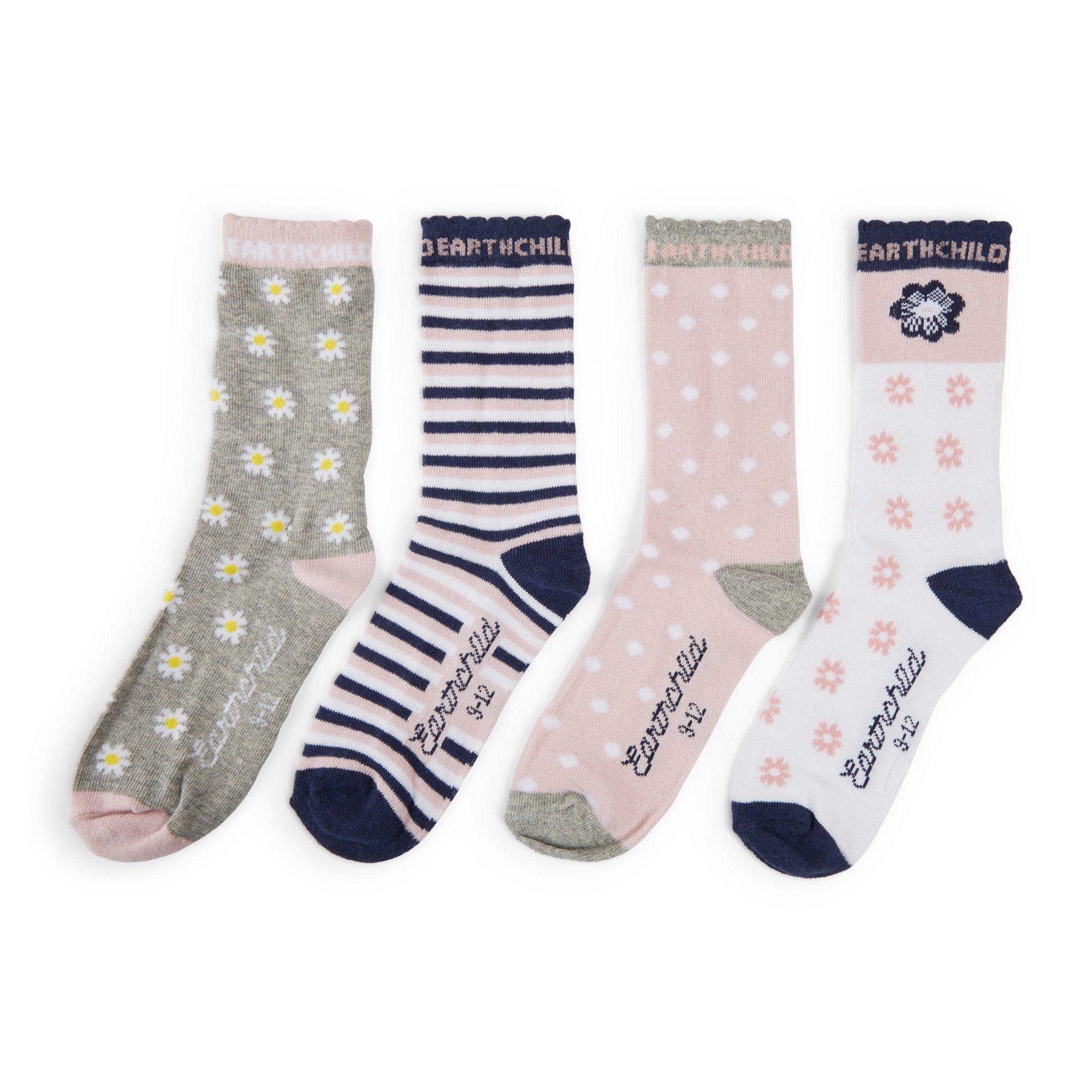4-pack Girls Socks (3086795) | Earthchild