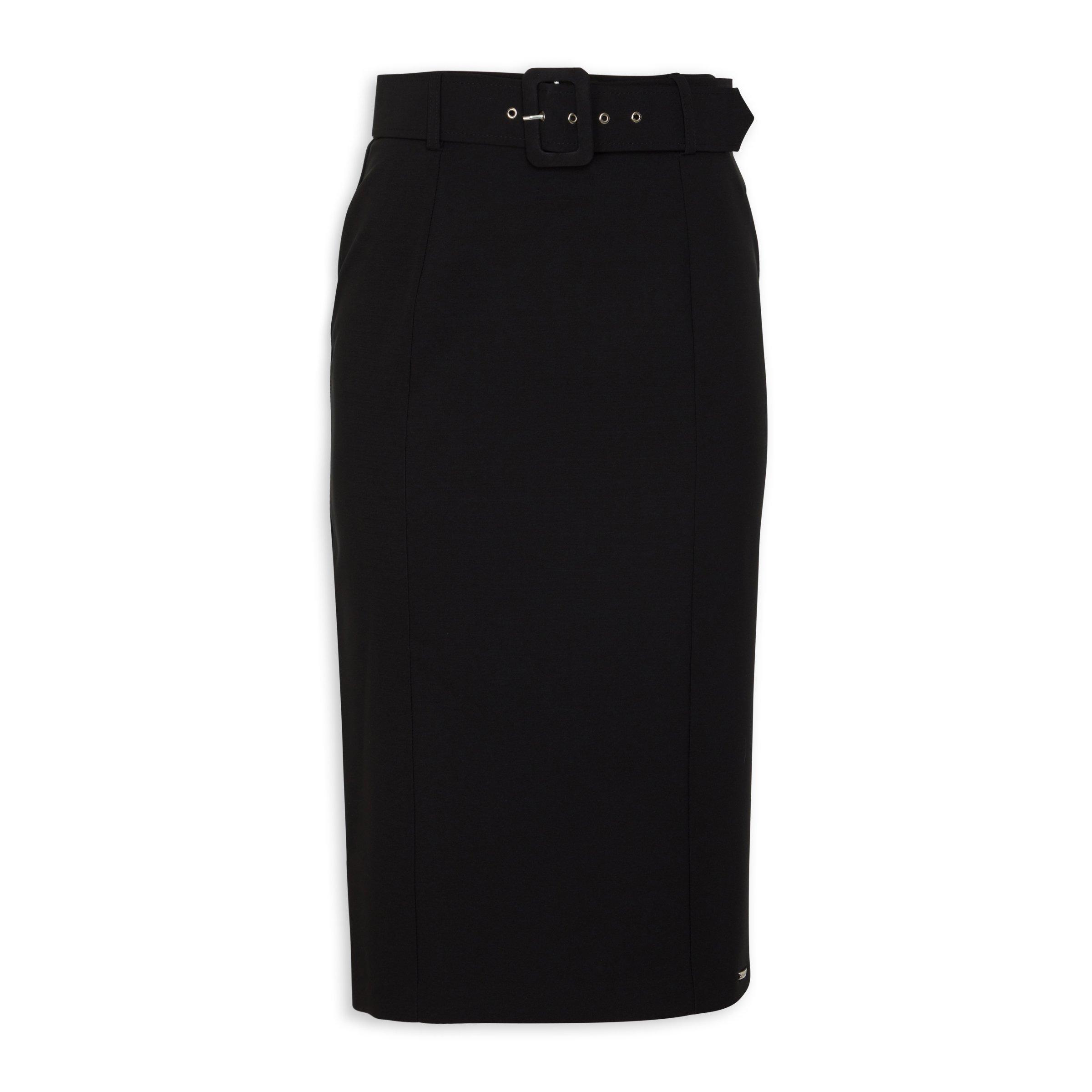 Black Belted Pencil Skirt (3087176) | Finnigans
