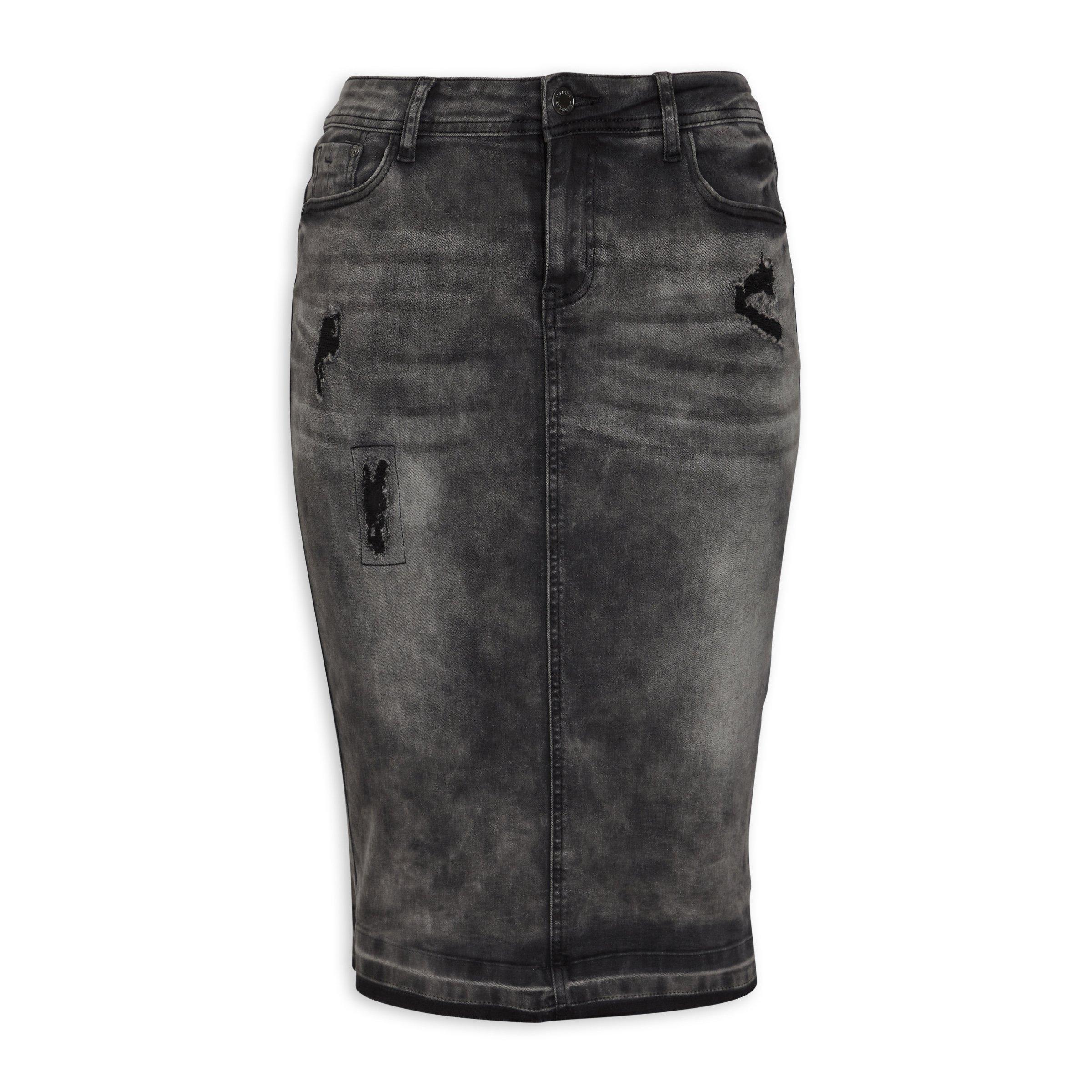 Grey Denim Skirt (3087420) Identity