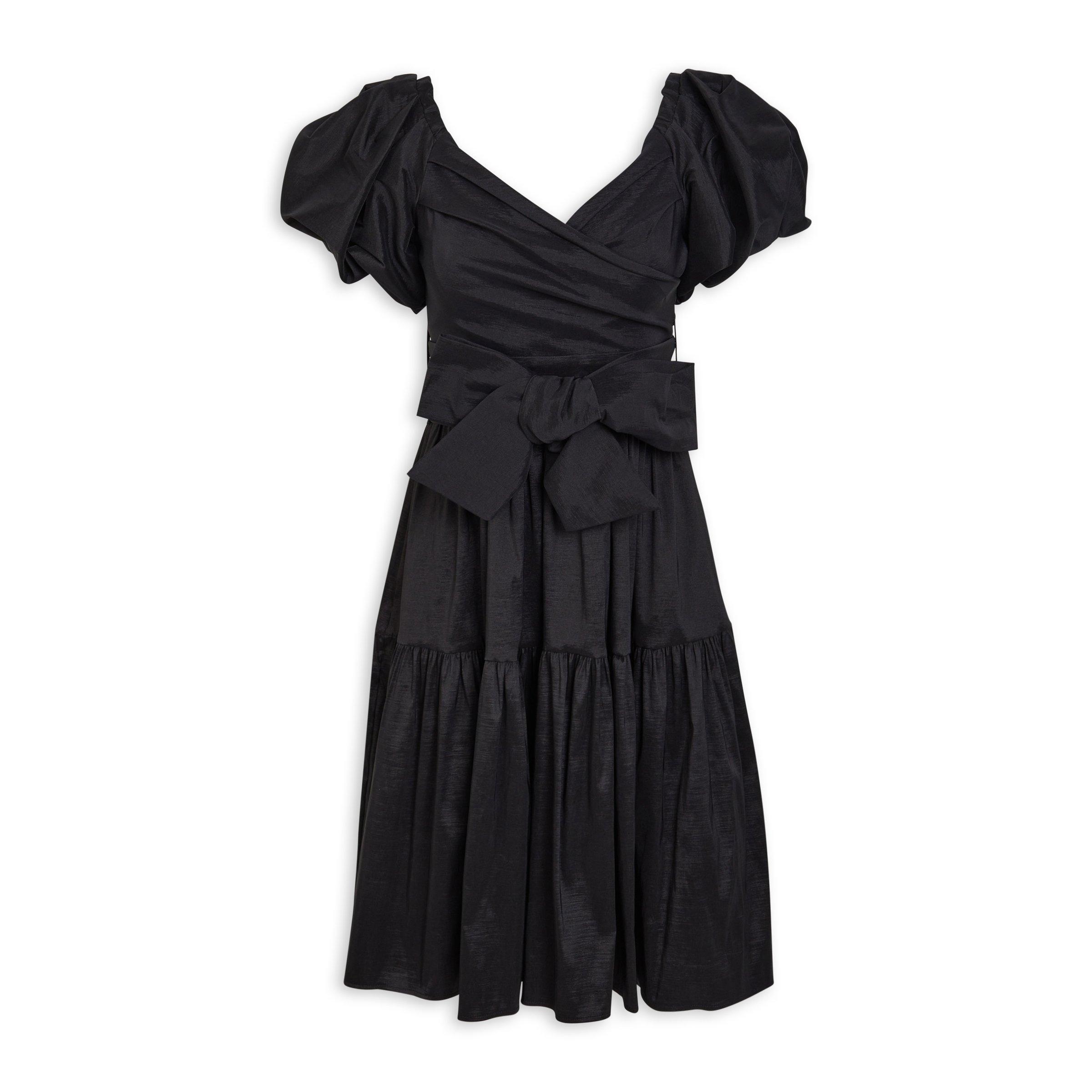 Black Bow Belted Dress (3087485) | Truworths