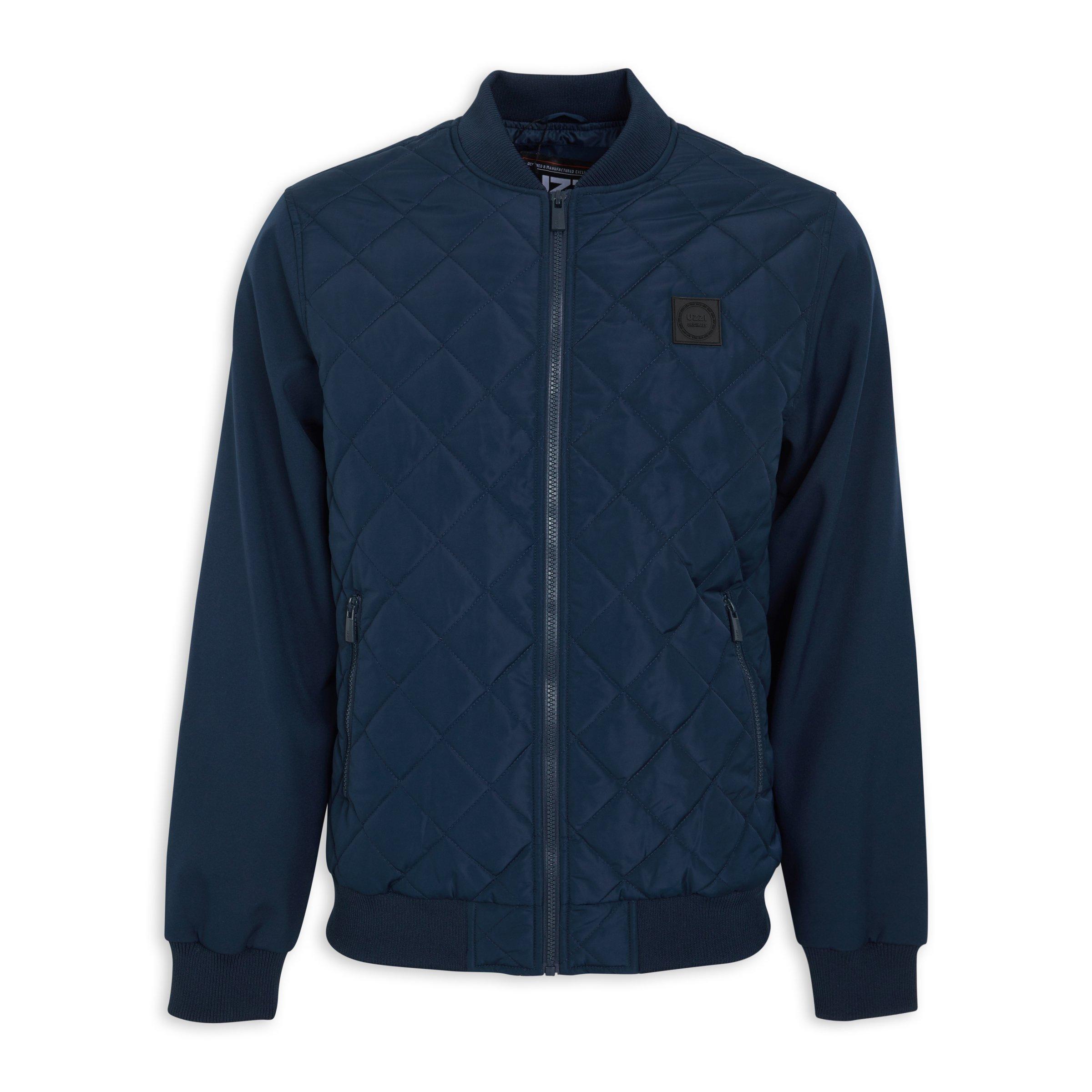Blue Quilted Jacket (3087589) | UZZI