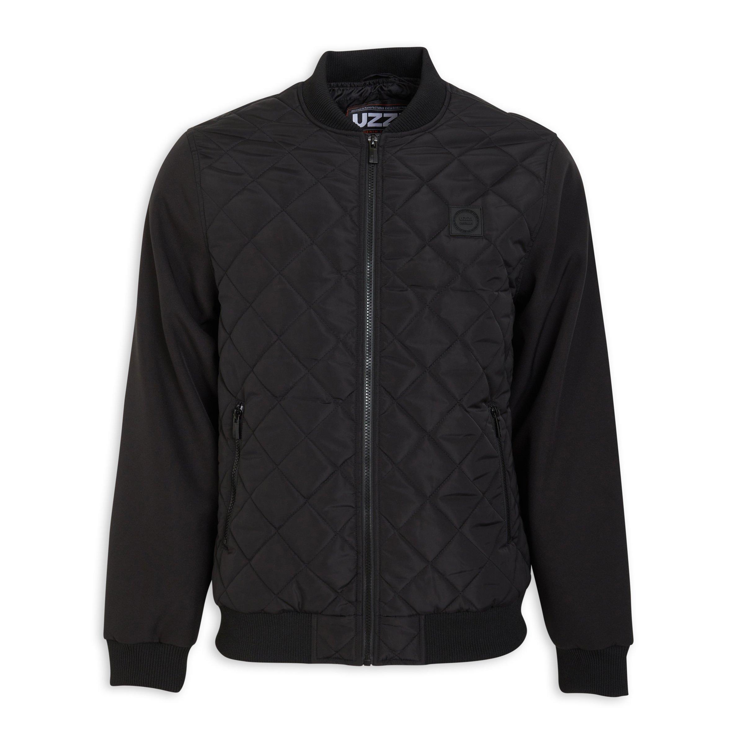 Black Quilted Jacket (3087591) | UZZI