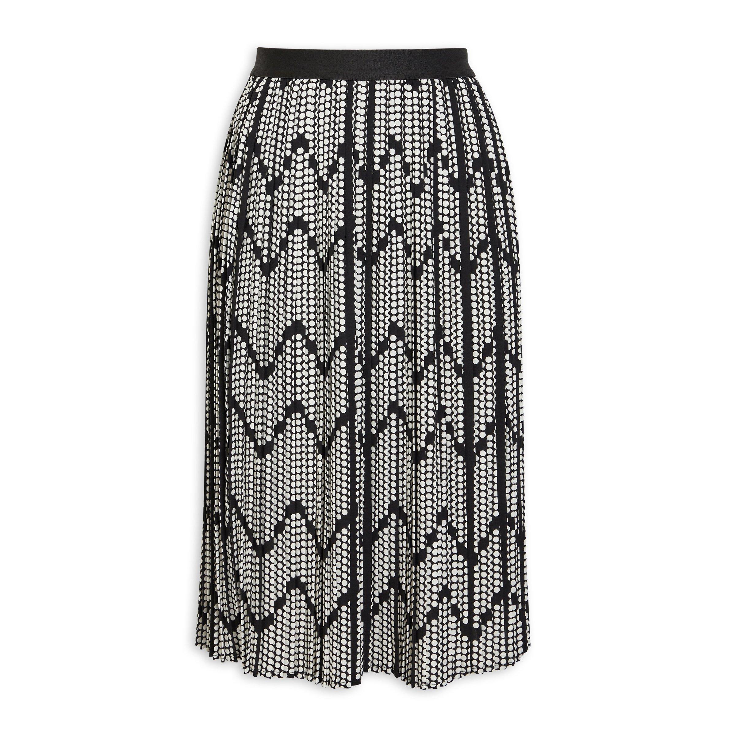 Black & White Pleated Skirt (3087647) | Finnigans