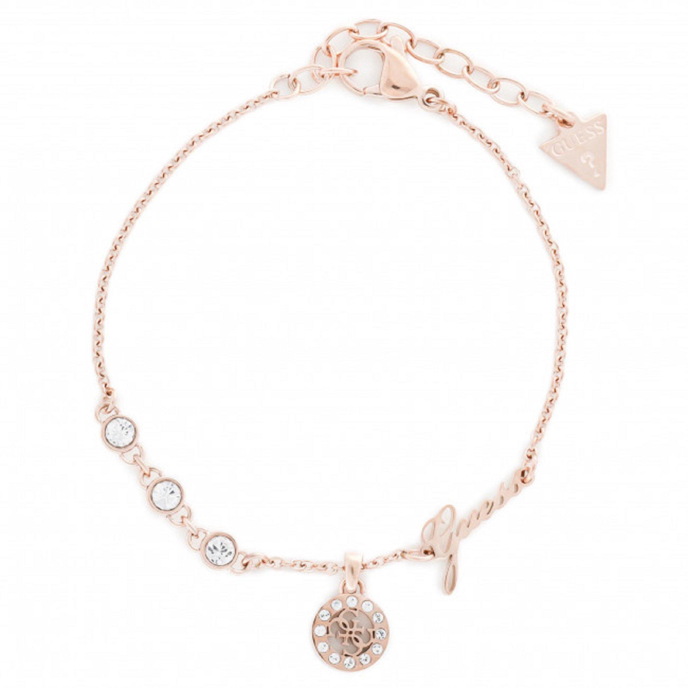 Rose Gold Crystal Steel Bracelet (3088461) | GUESS