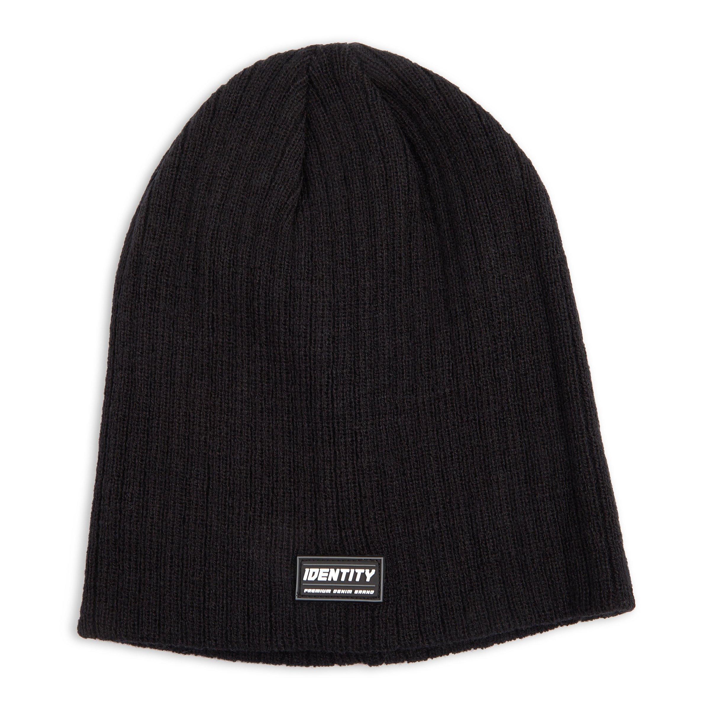 Black Ribbed Beanie (3088706) | Identity