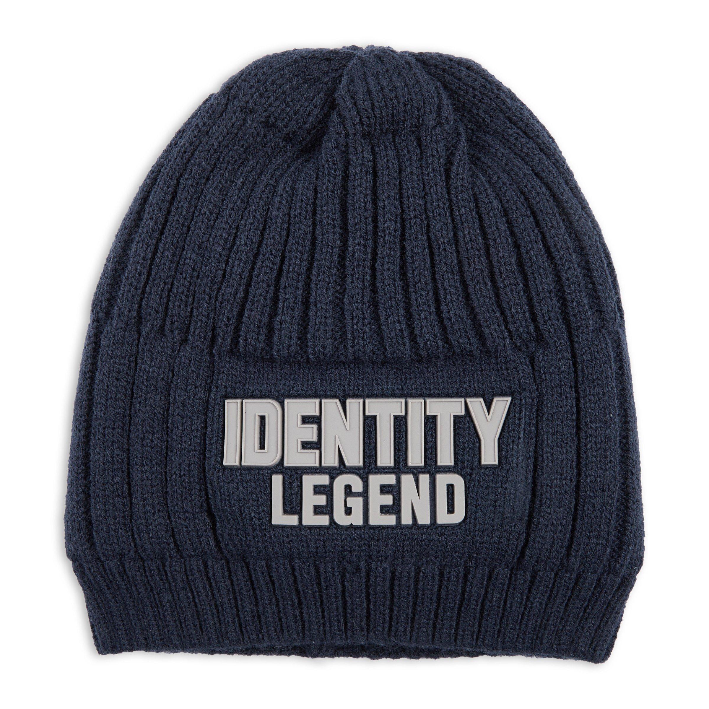 Navy Branded Beanie (3088835) | Identity