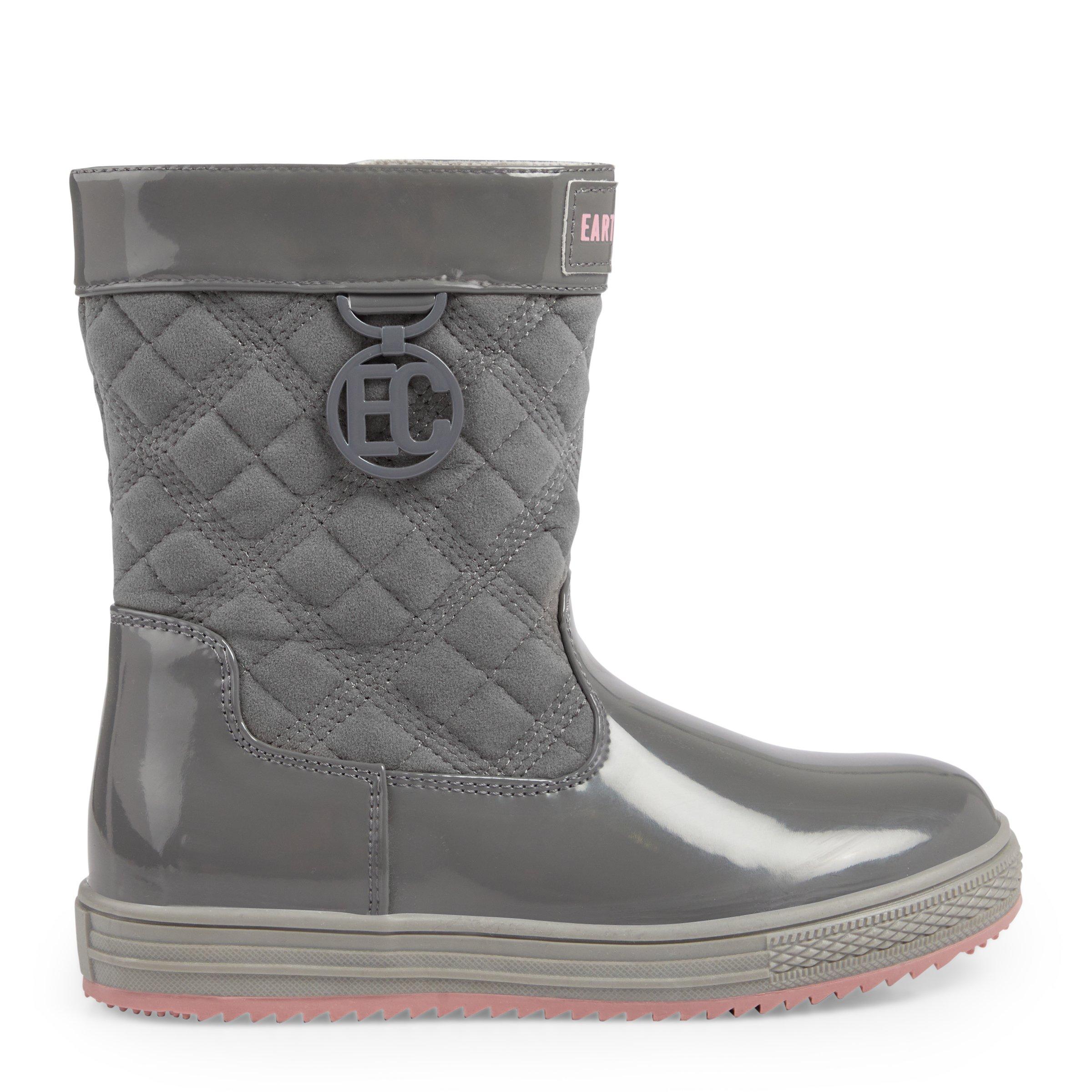 Girls Grey Quilted Boot (3088964) | Earthchild