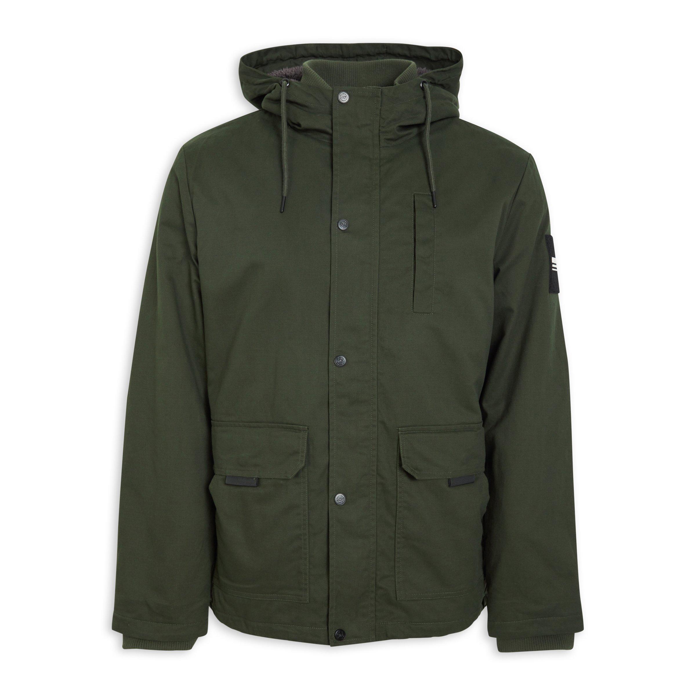 Green Hooded Parka Jacket (3089246) | Identity