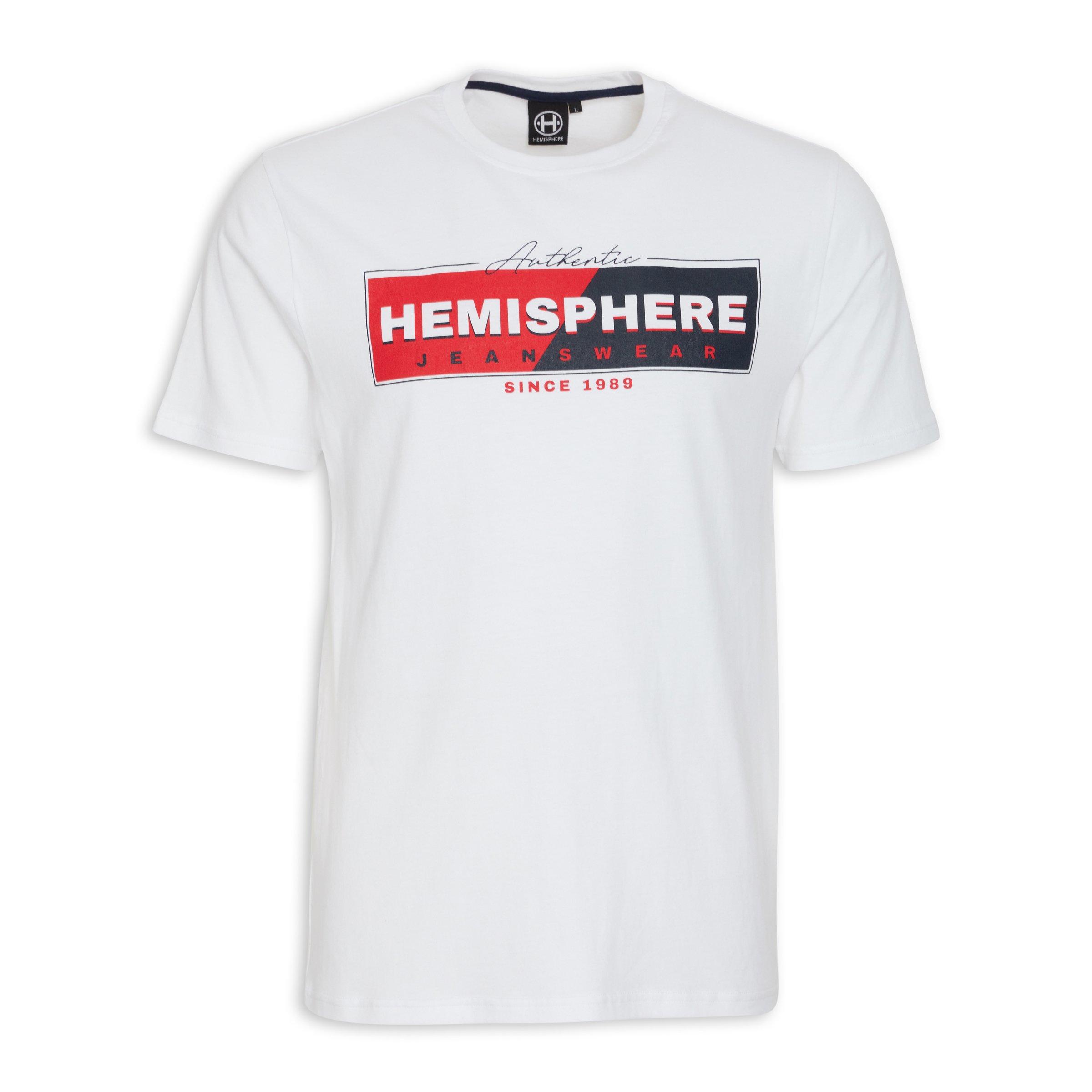 Branded white t-shirt (3089411) | Hemisphere