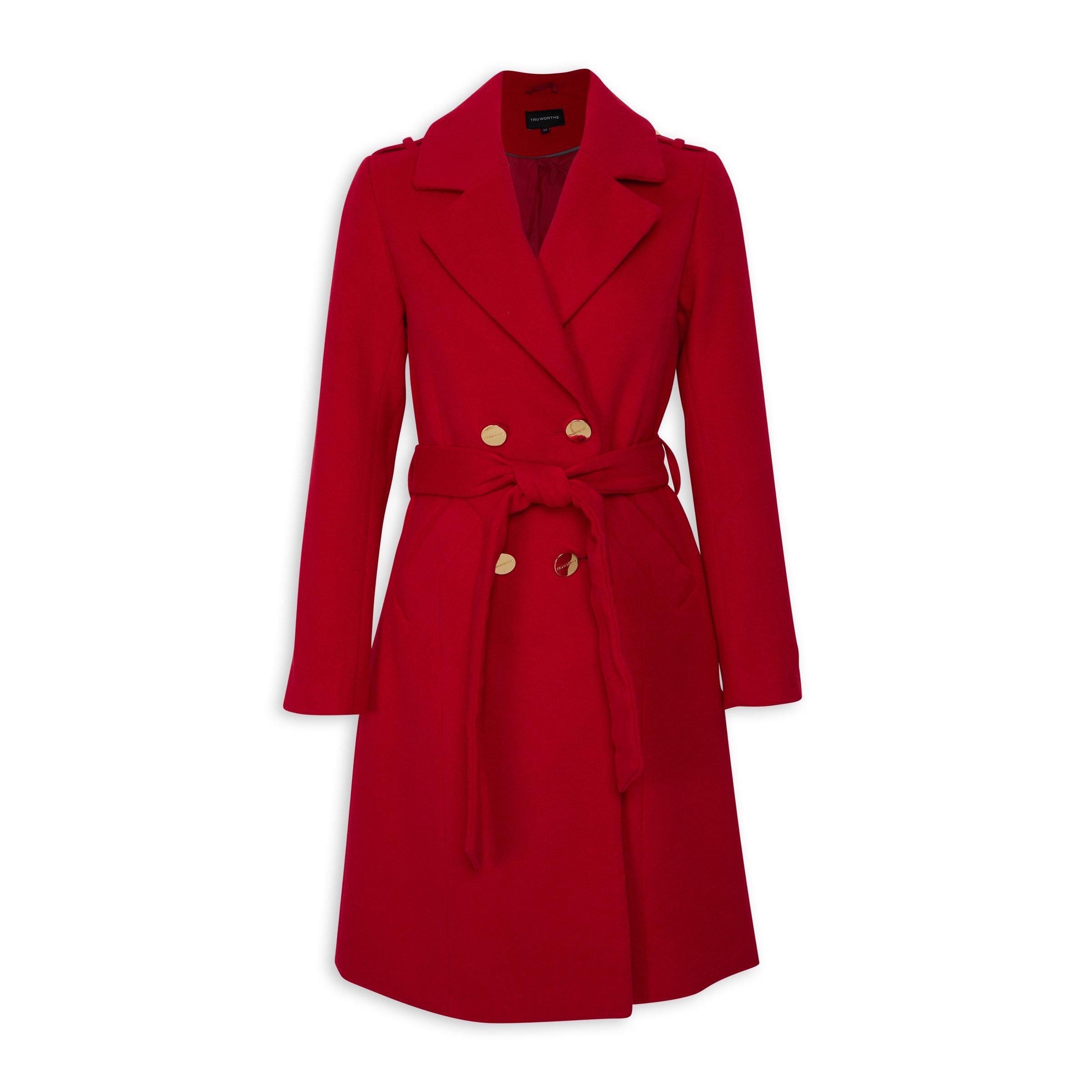 Red Belted Coat (3089434) | Truworths