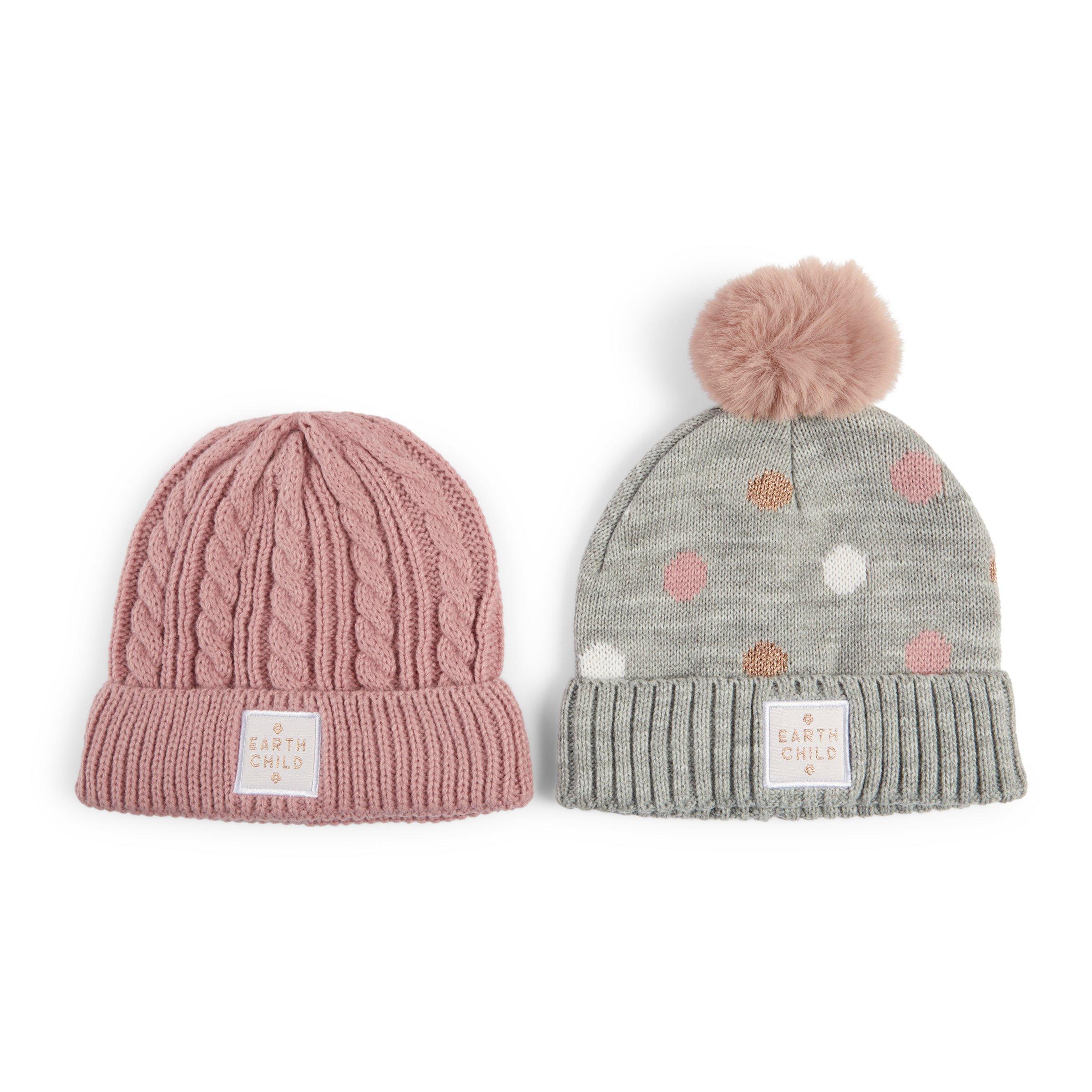 2pack Kid Girl Beanies (3089912) Earthchild