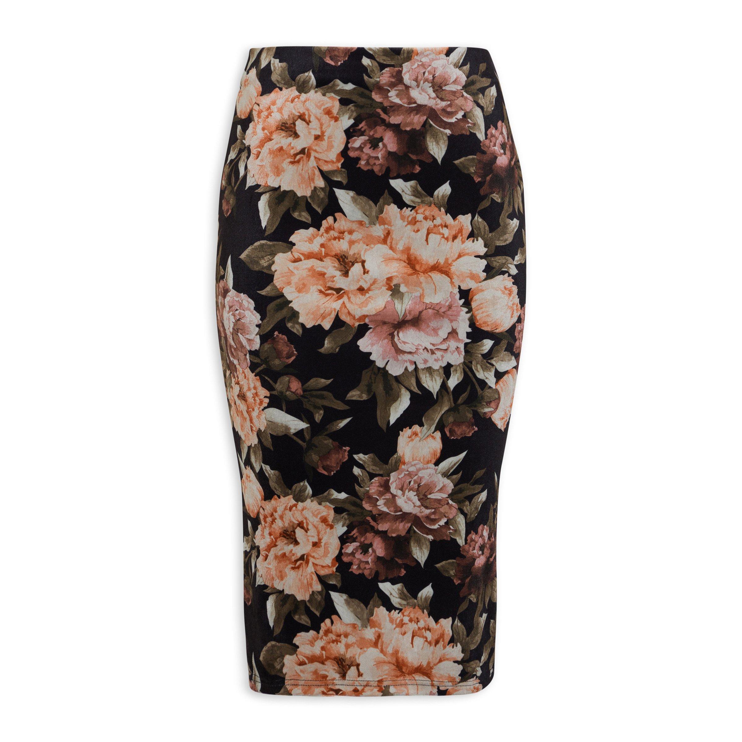 Floral Print Bodycon Skirt (3090232) | Truworths