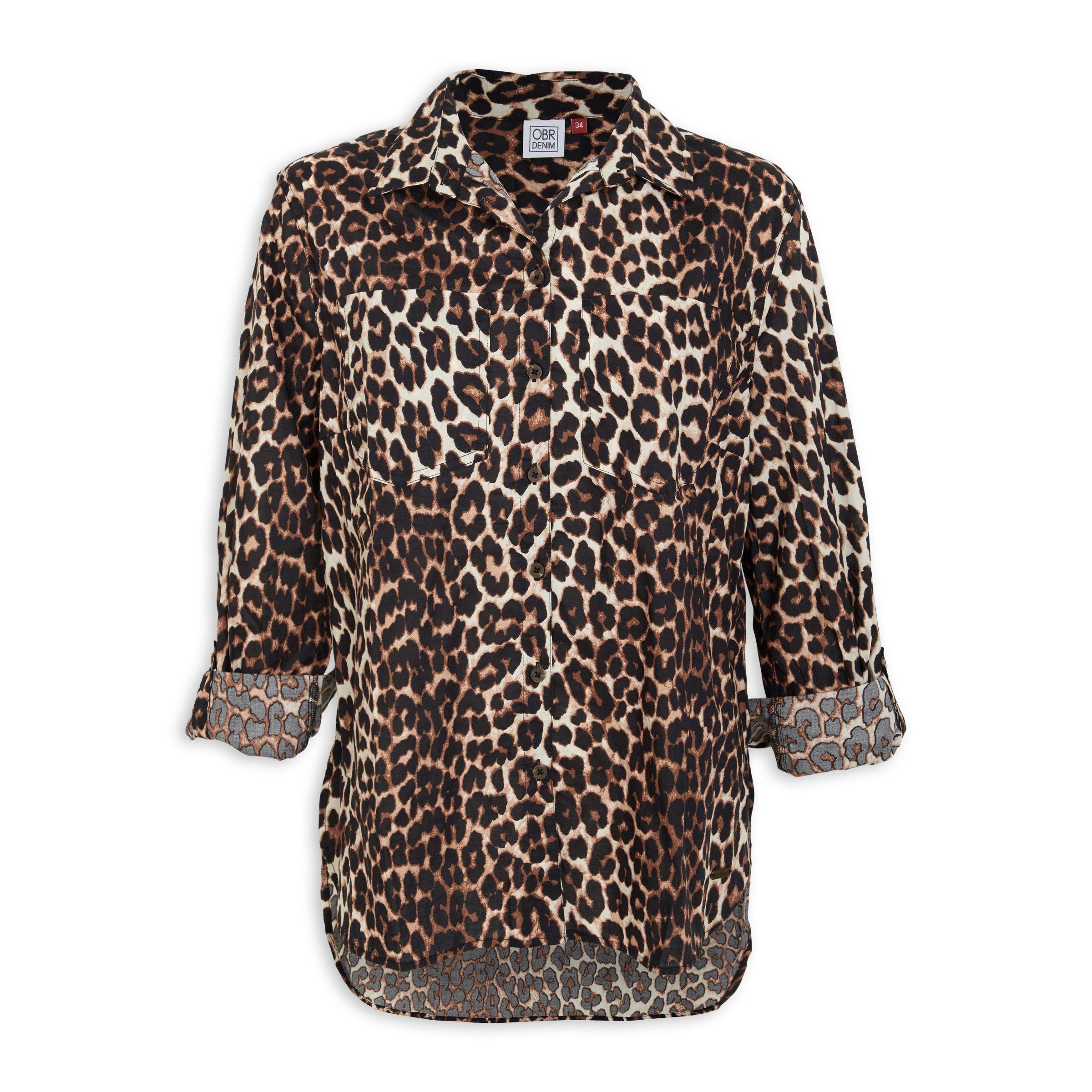 Animal Print Relaxed Shirt (3090400) | OUTBACK RED