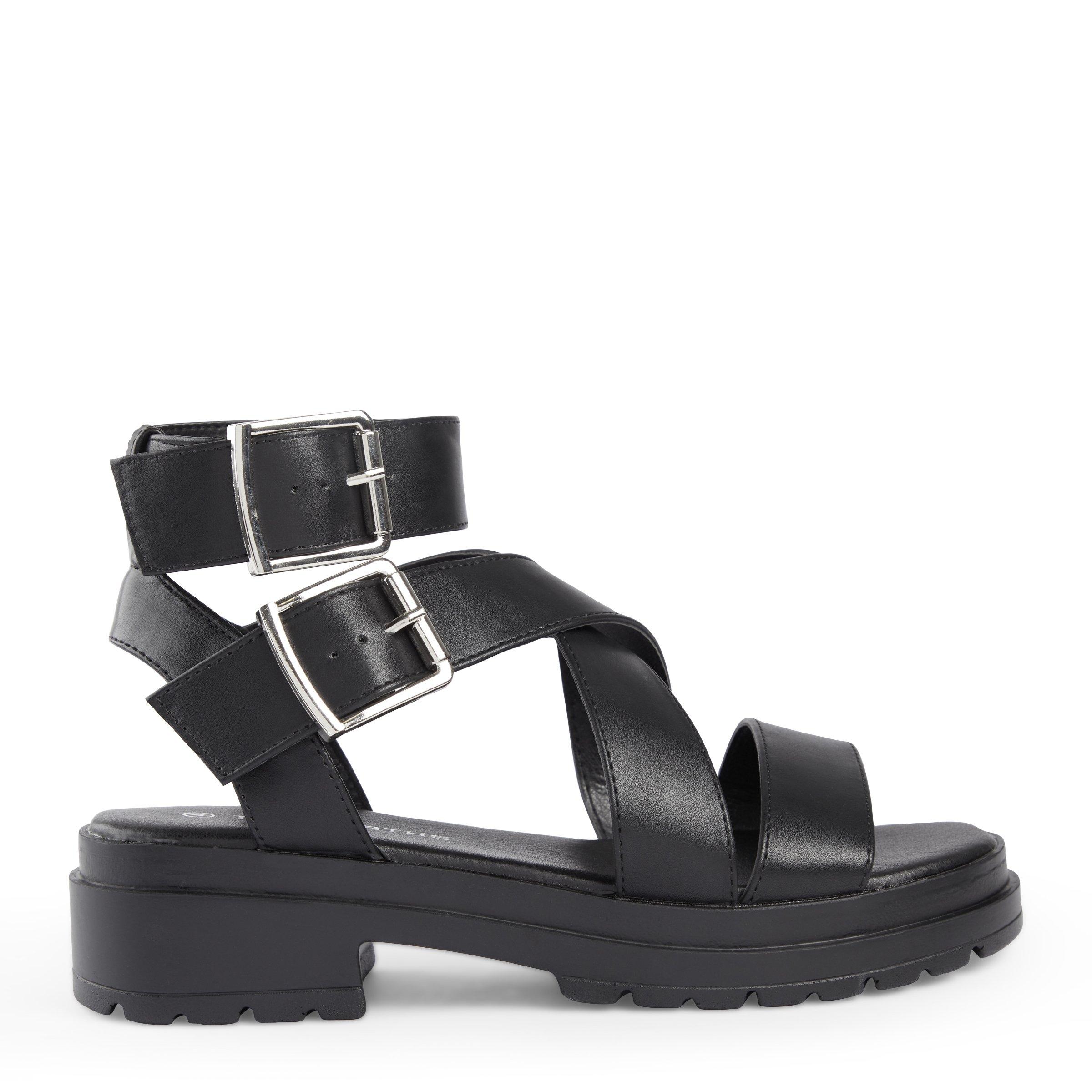 Black Cross Over Sandal (3091167) | Truworths