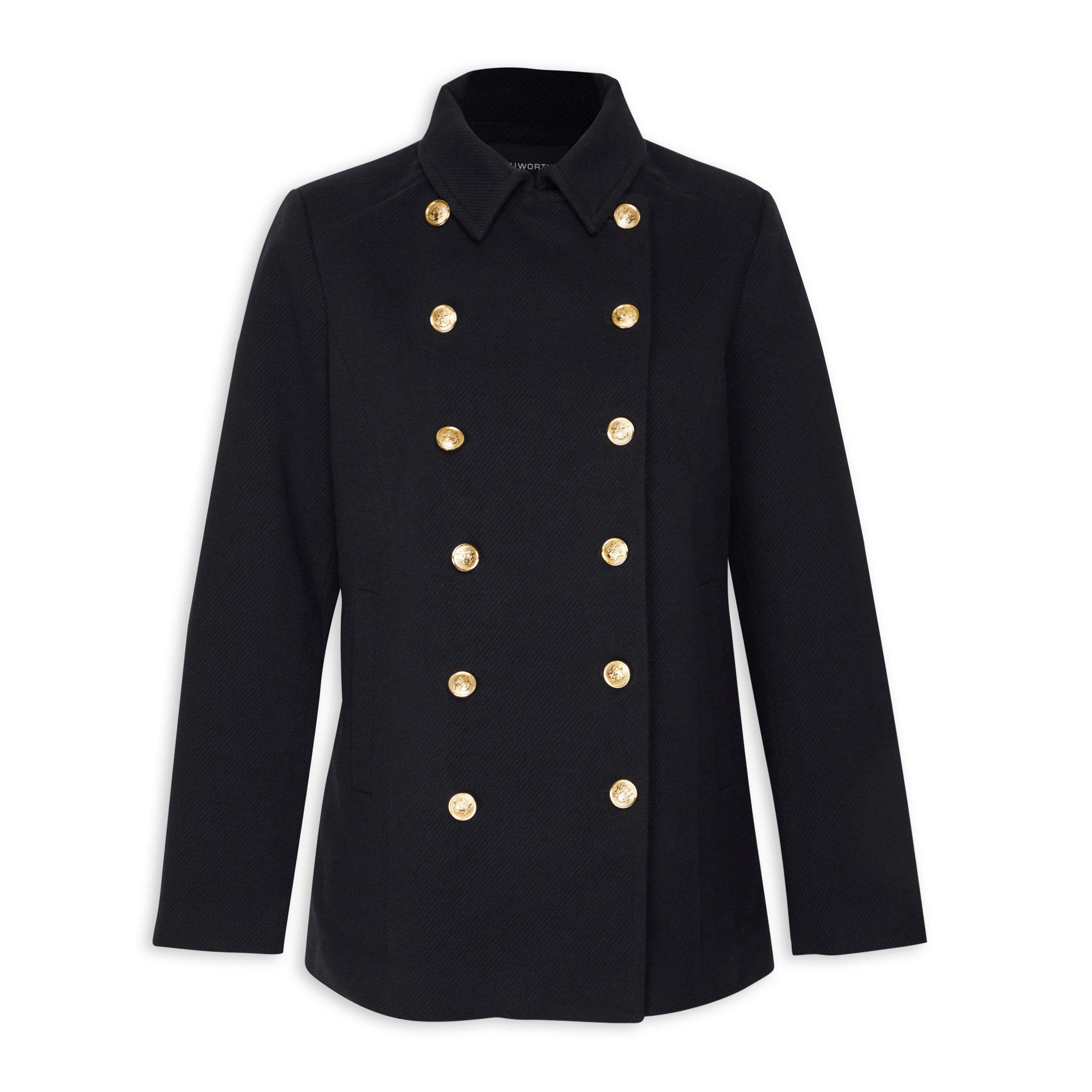 Navy Military Short Coat (3091296) | Truworths