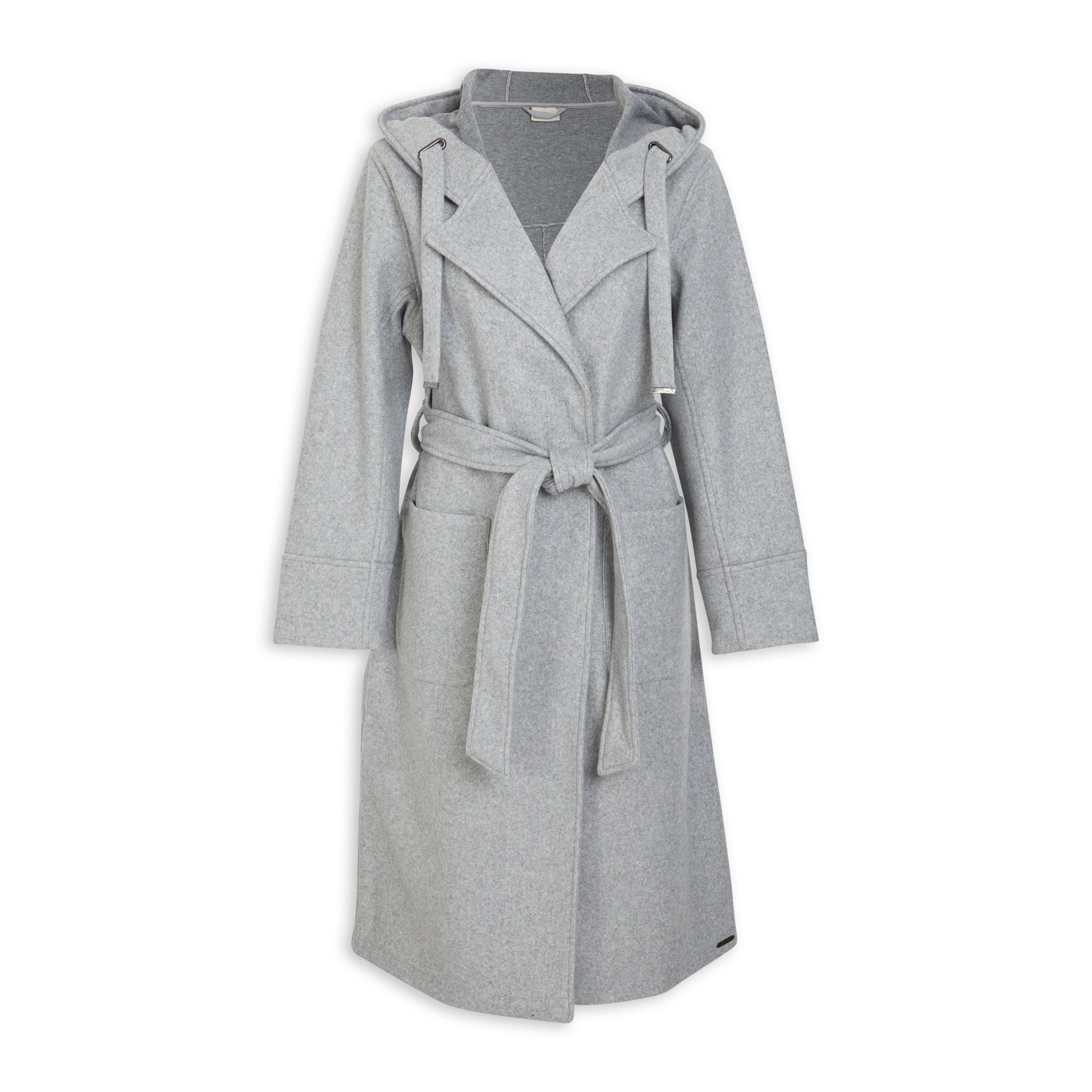 Grey Hooded Coat (3091340) Earthaddict