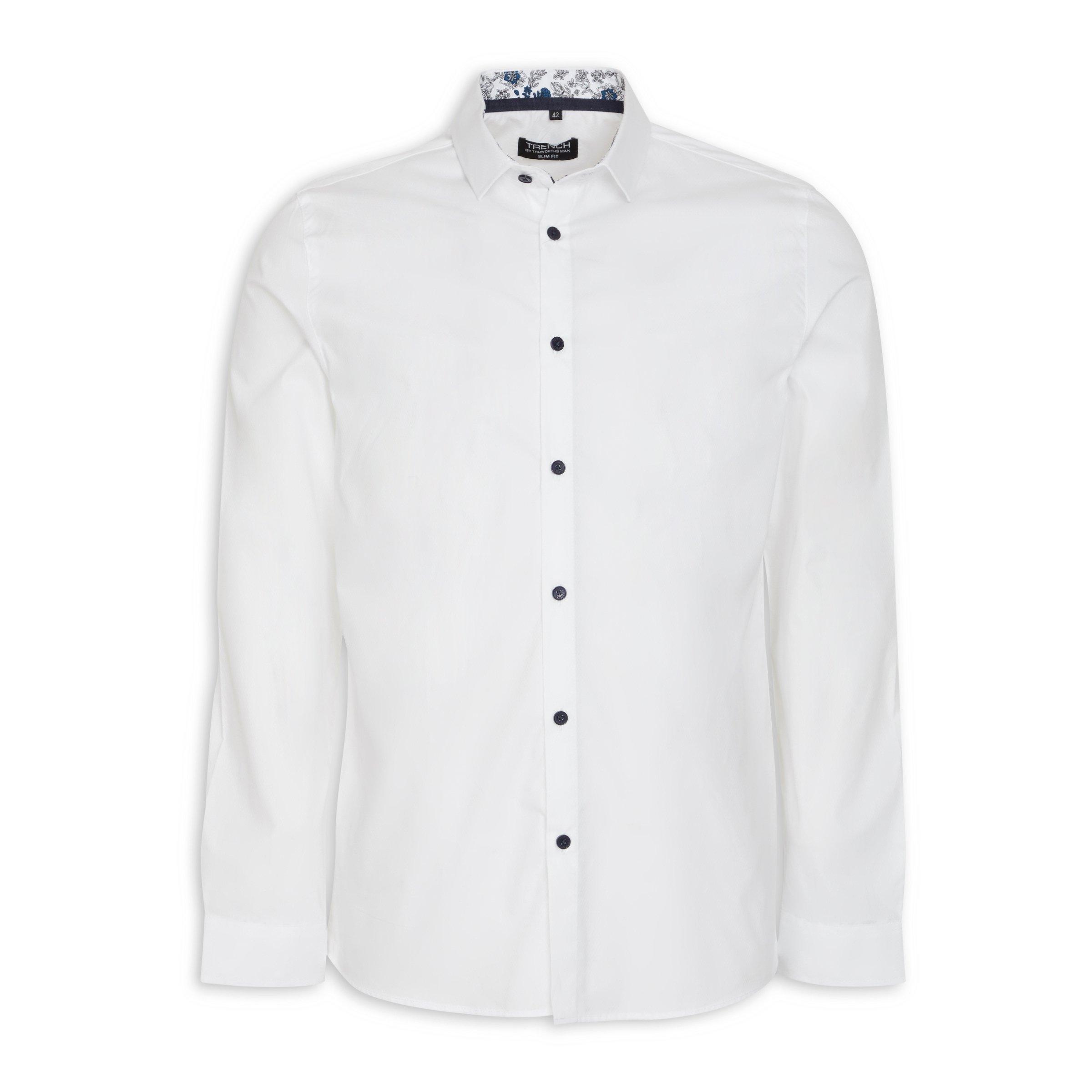 White Slim Fit Shirt (3091524) | Truworths Man