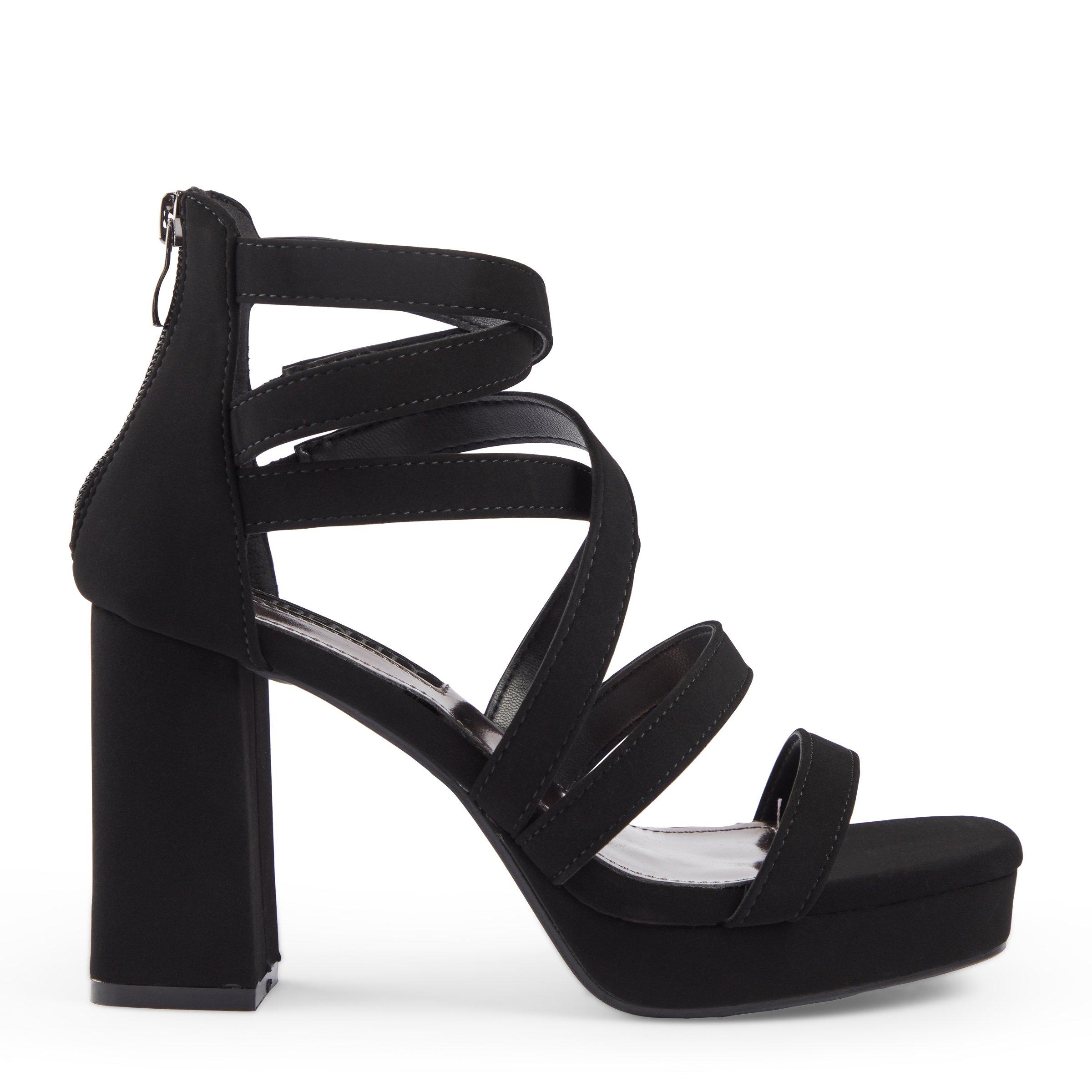 Black Ankle Strap Platform Sandal (3091688) | Identity
