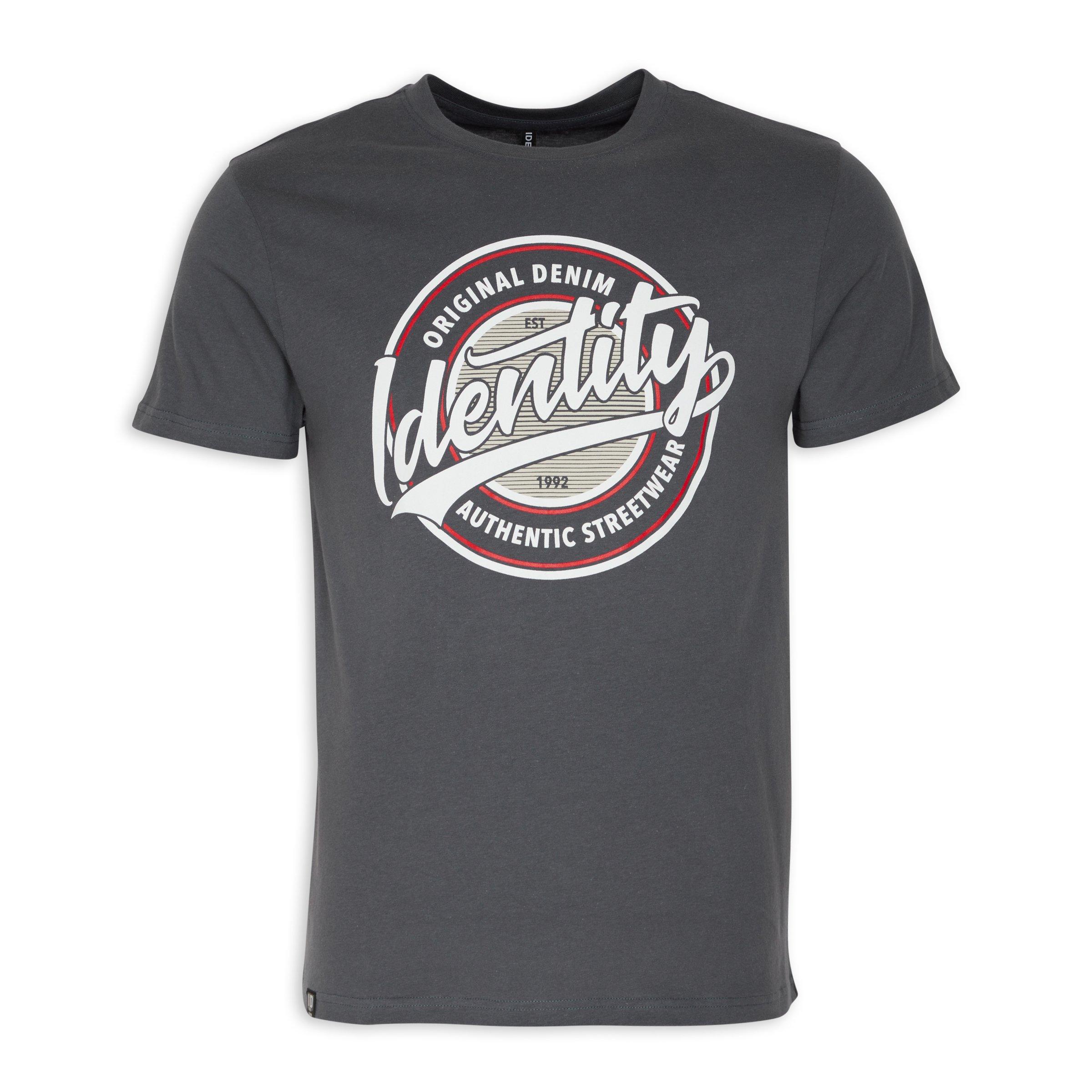 Grey Branded Tee (3091997) | Identity