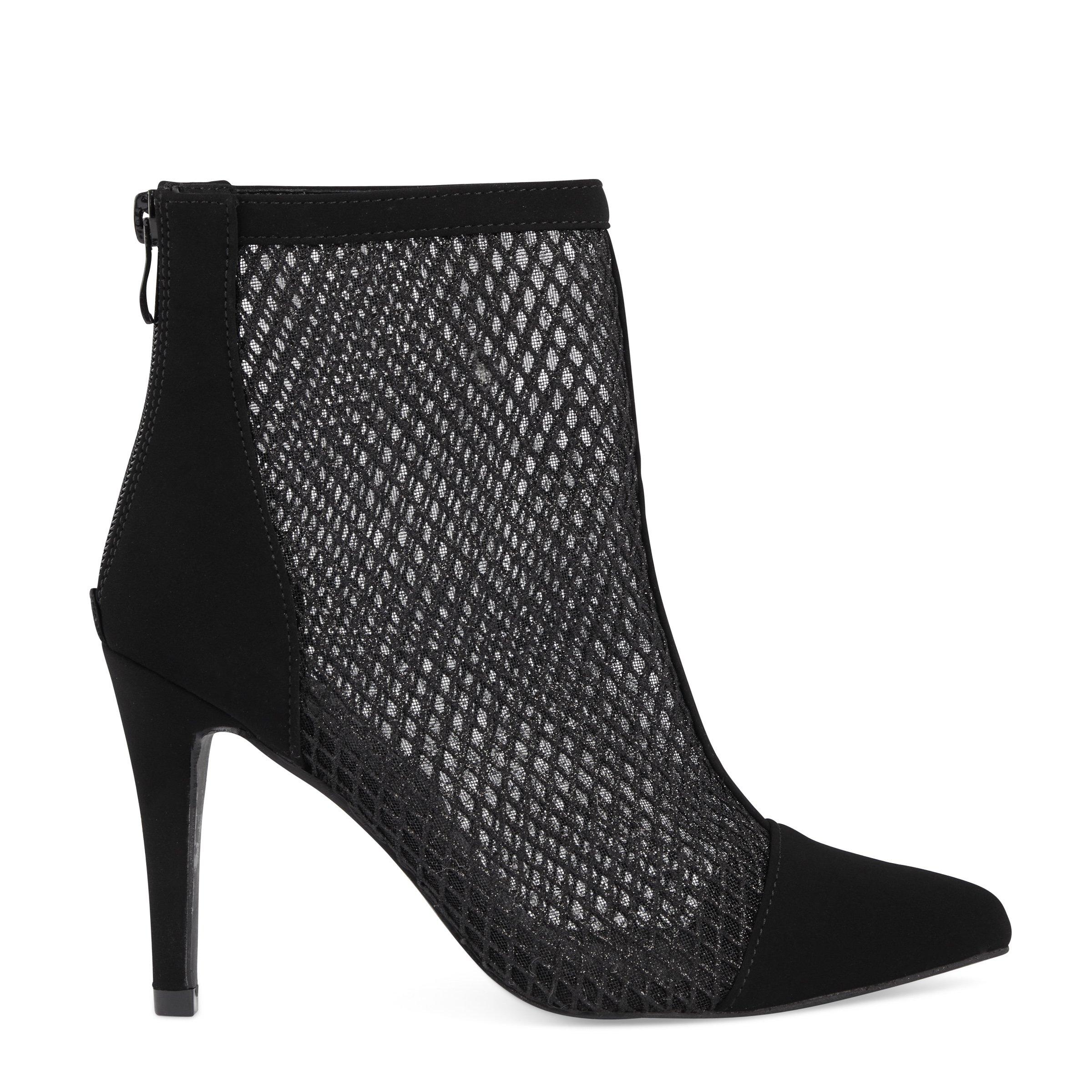 Black Glitter Stiletto Boots (3092234) | Identity