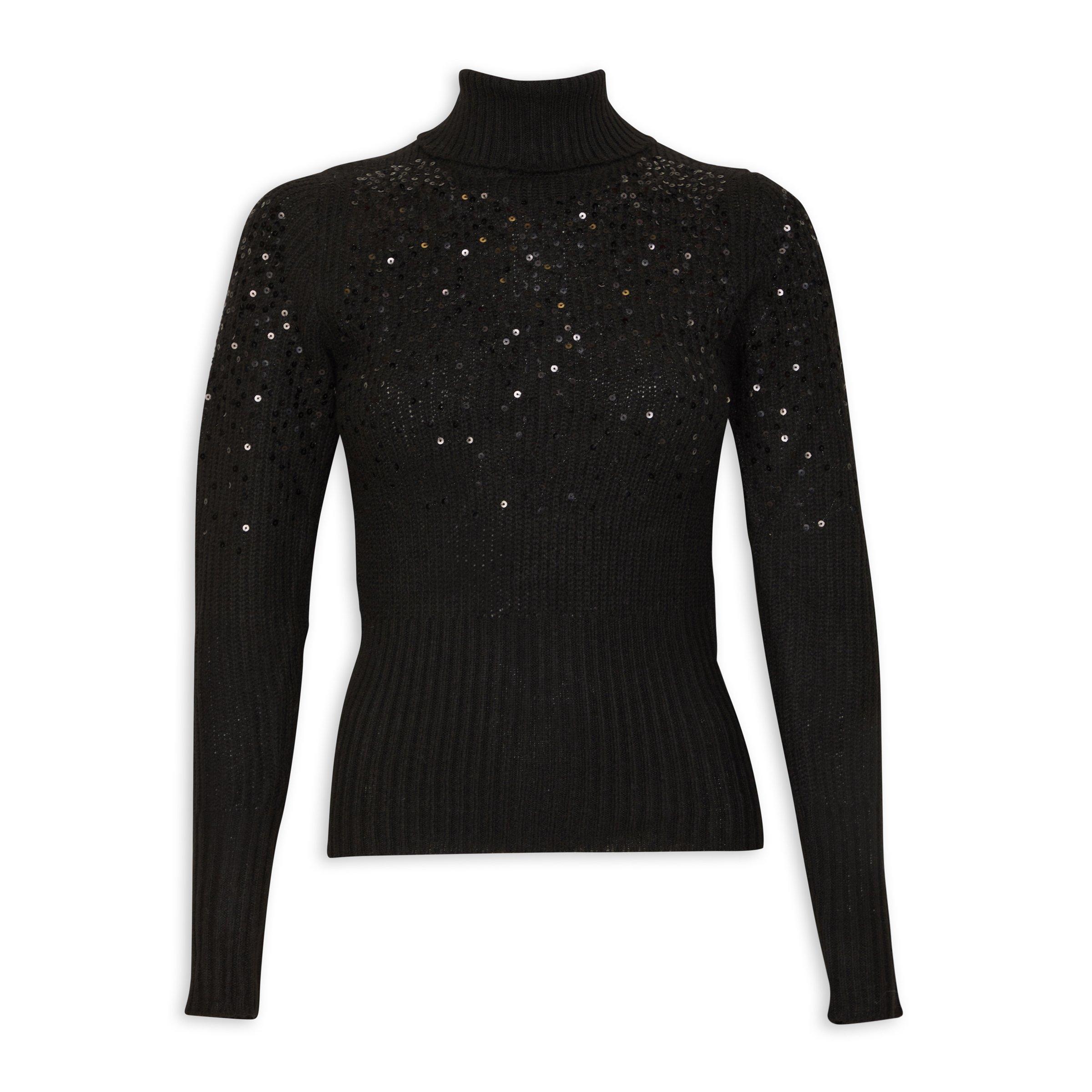 Black Sequin Detail Sweater (3092645) | Inwear