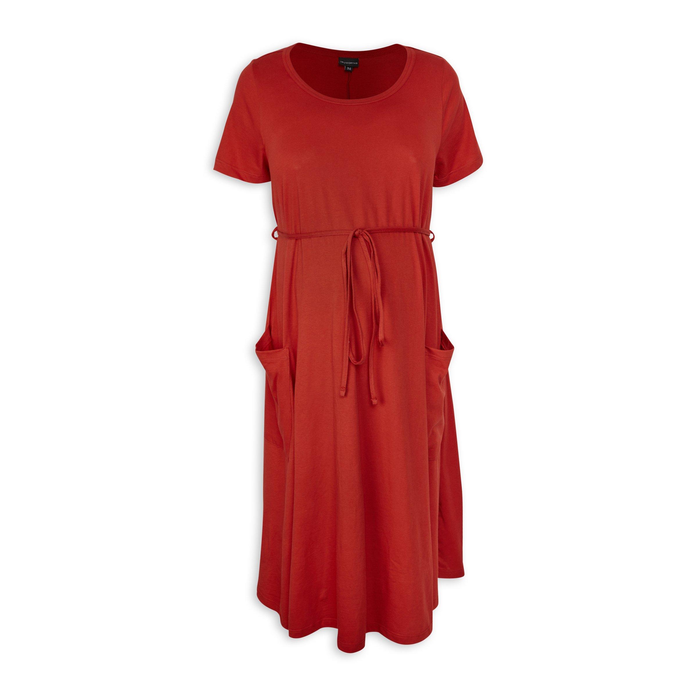 Rust A-line Maternity Dress (3092767) | Truworths