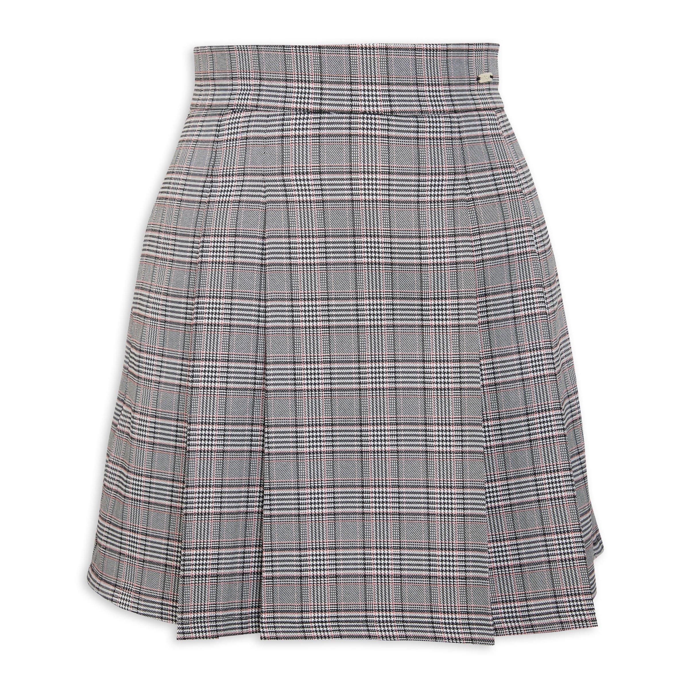 Check Pleated Skirt (3093007) | Hey Betty