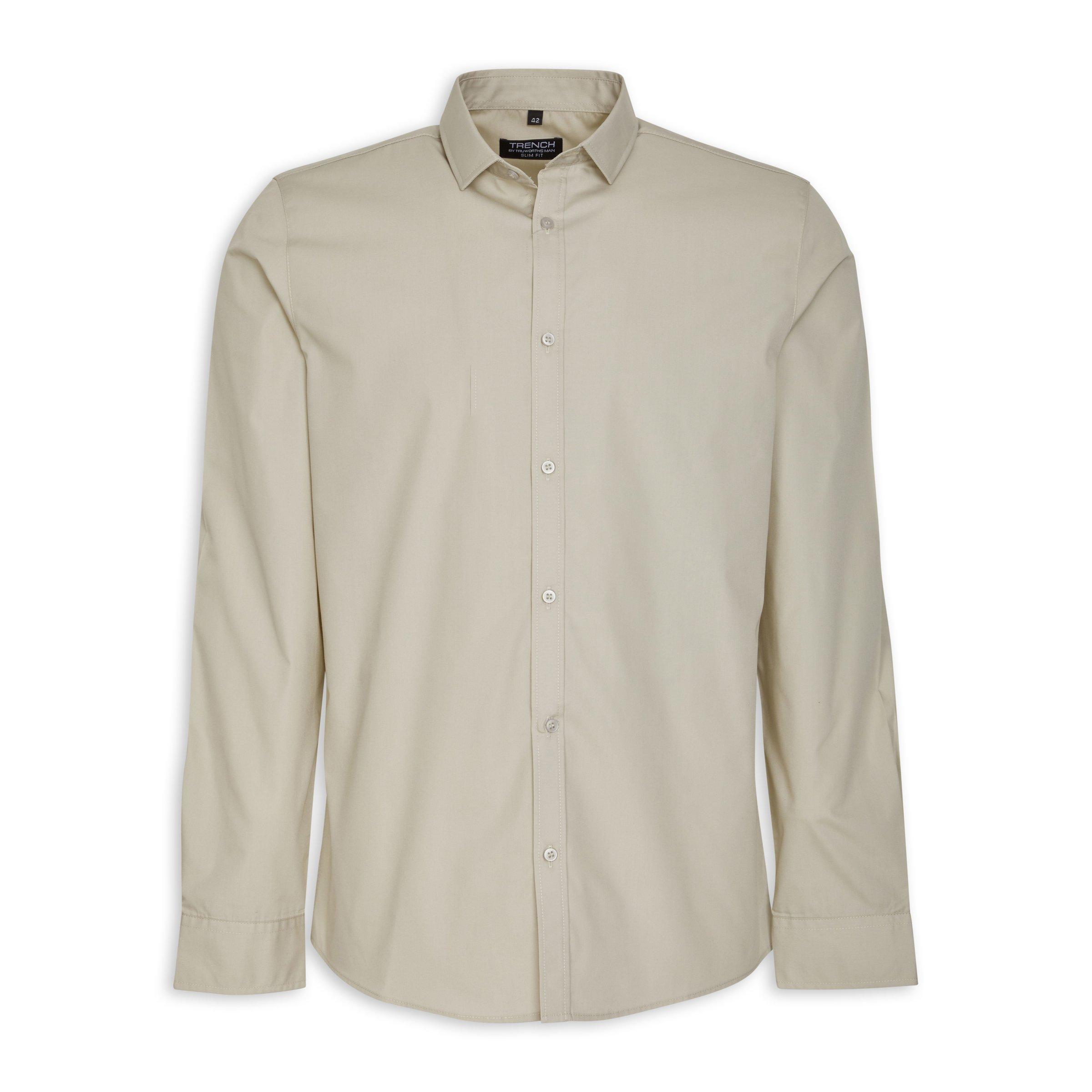Beige Slim Fit Shirt (3093105) | Truworths Man