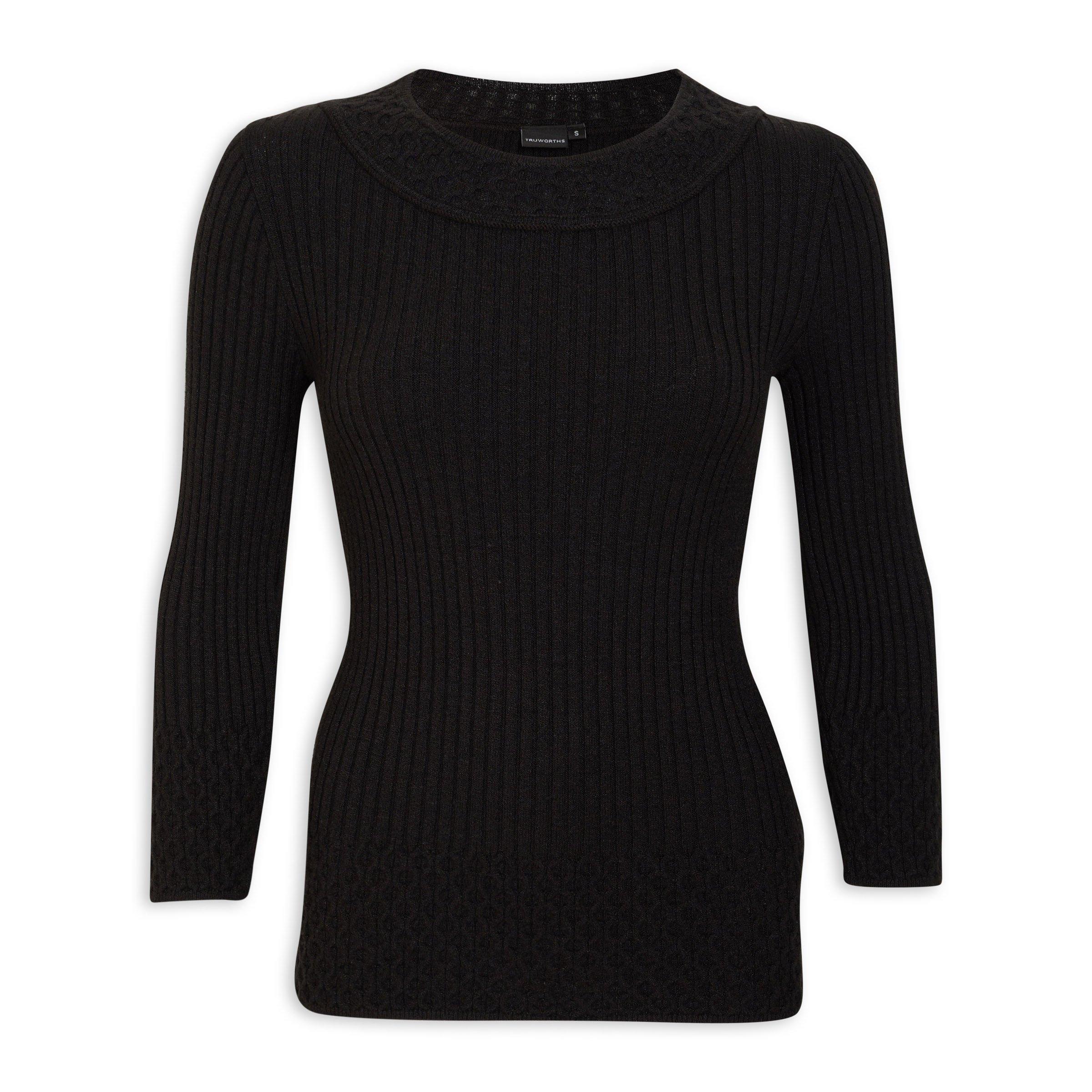 Black Skinny Fit Sweater (3093841) | Truworths