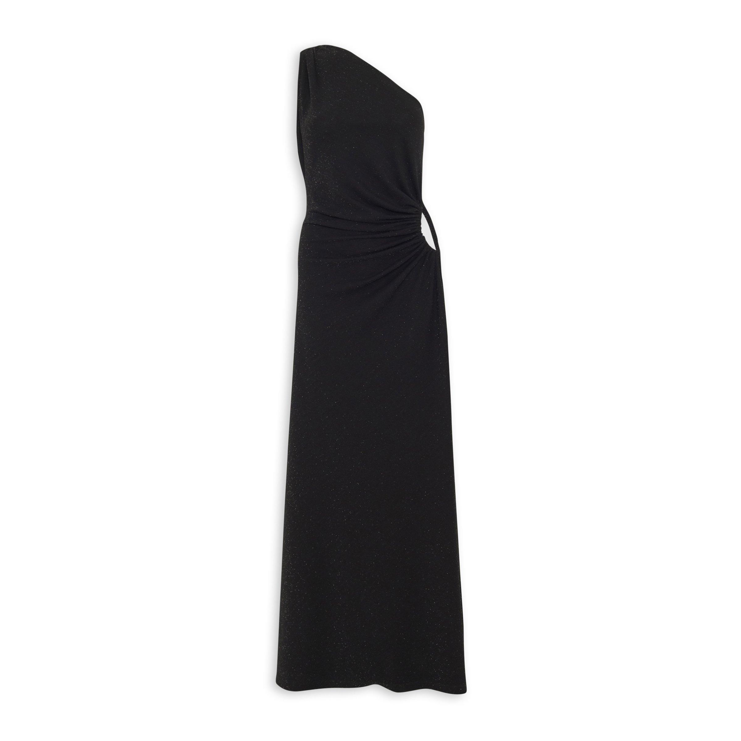 Black Shimmer Evening Column Dress (3095398) | Truworths