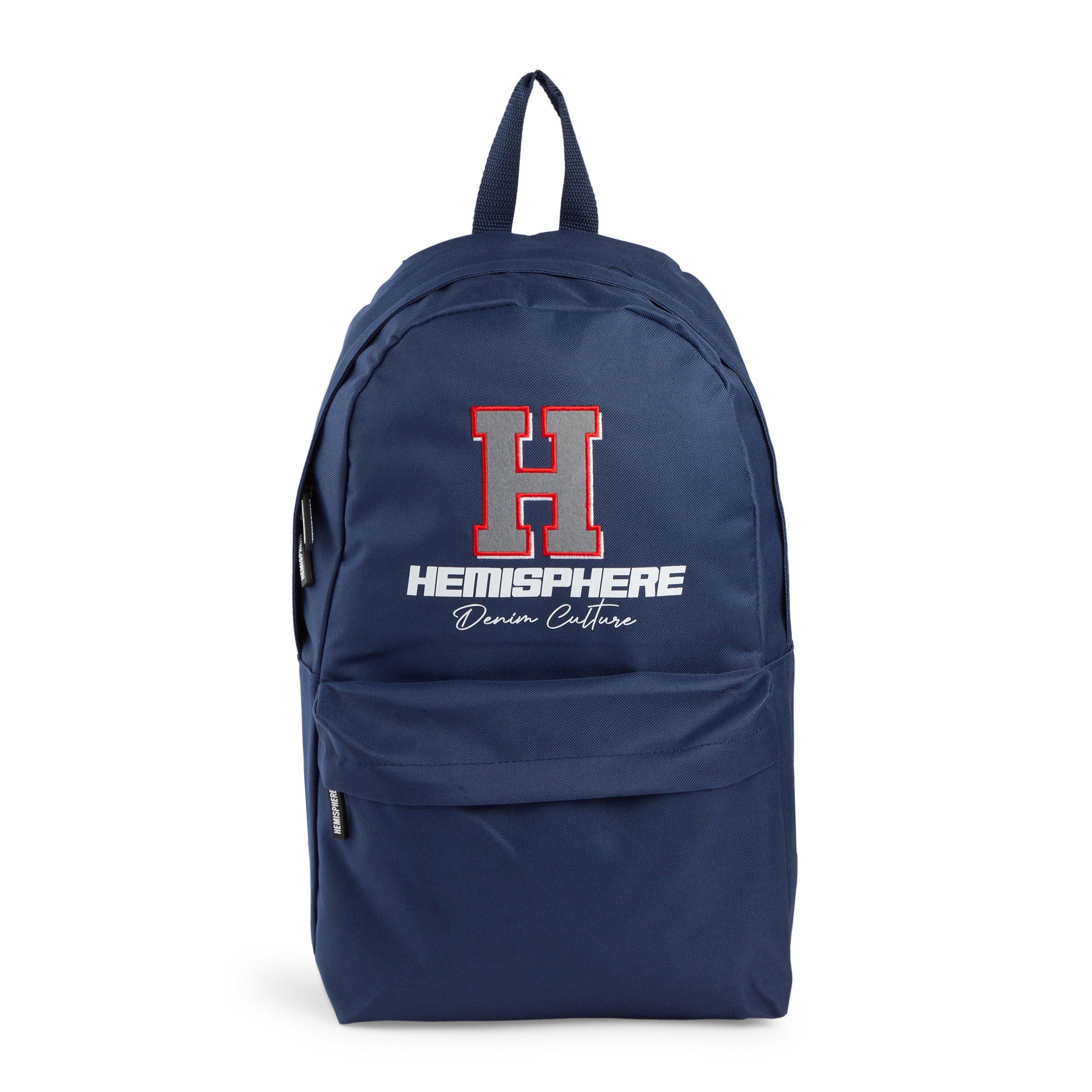 Navy Branded Backpack (3095405) | Hemisphere