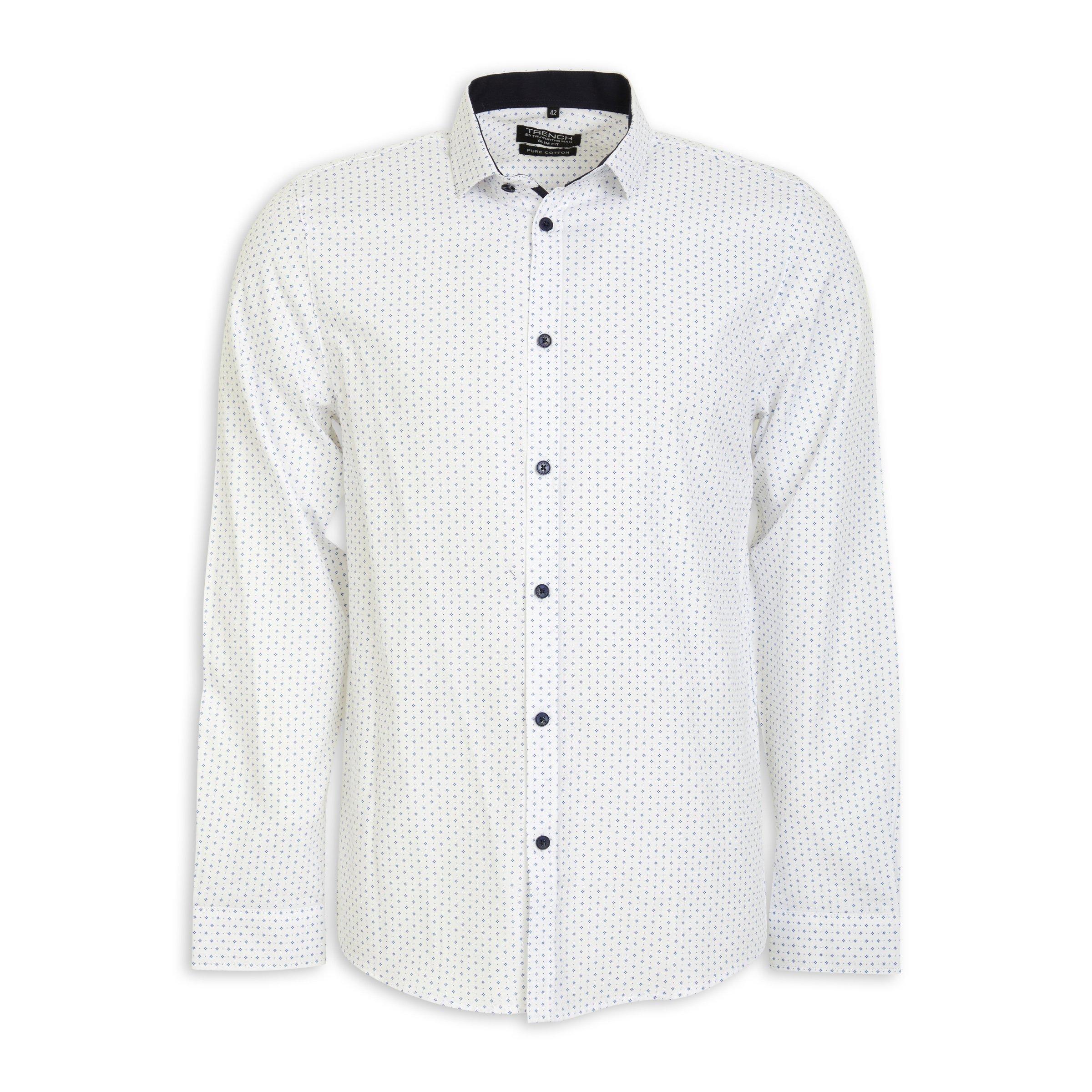 White Geo Print Shirt (3095740) | Truworths Man
