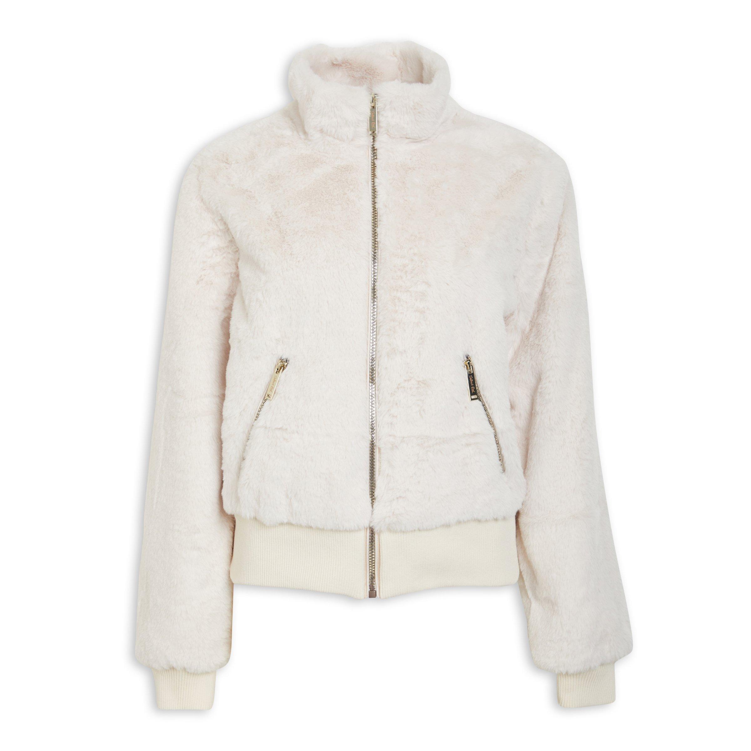 Off White Faux Fur Jacket (3095747) | OUTBACK RED