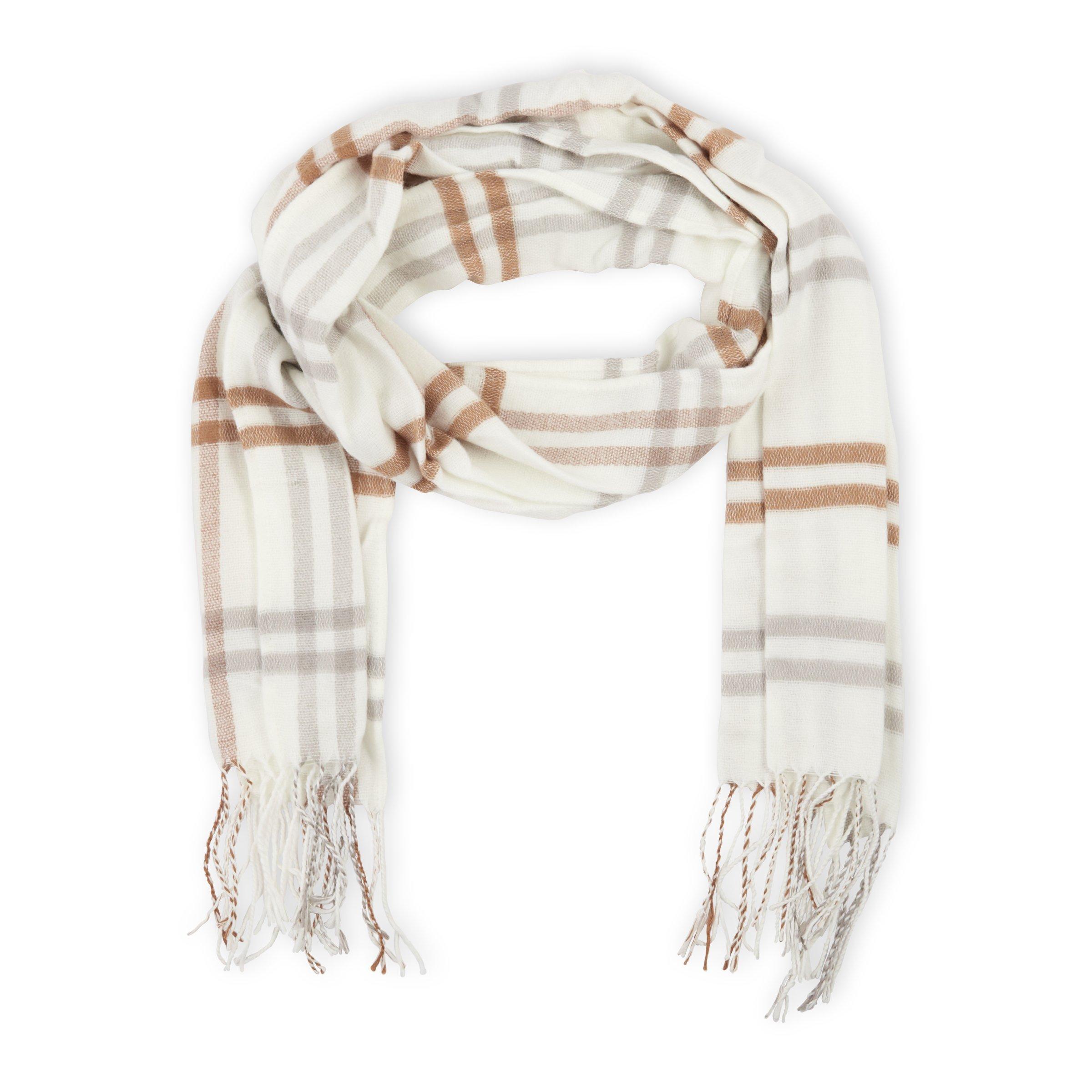 Check Scarf With Tassels (3096178) | Truworths