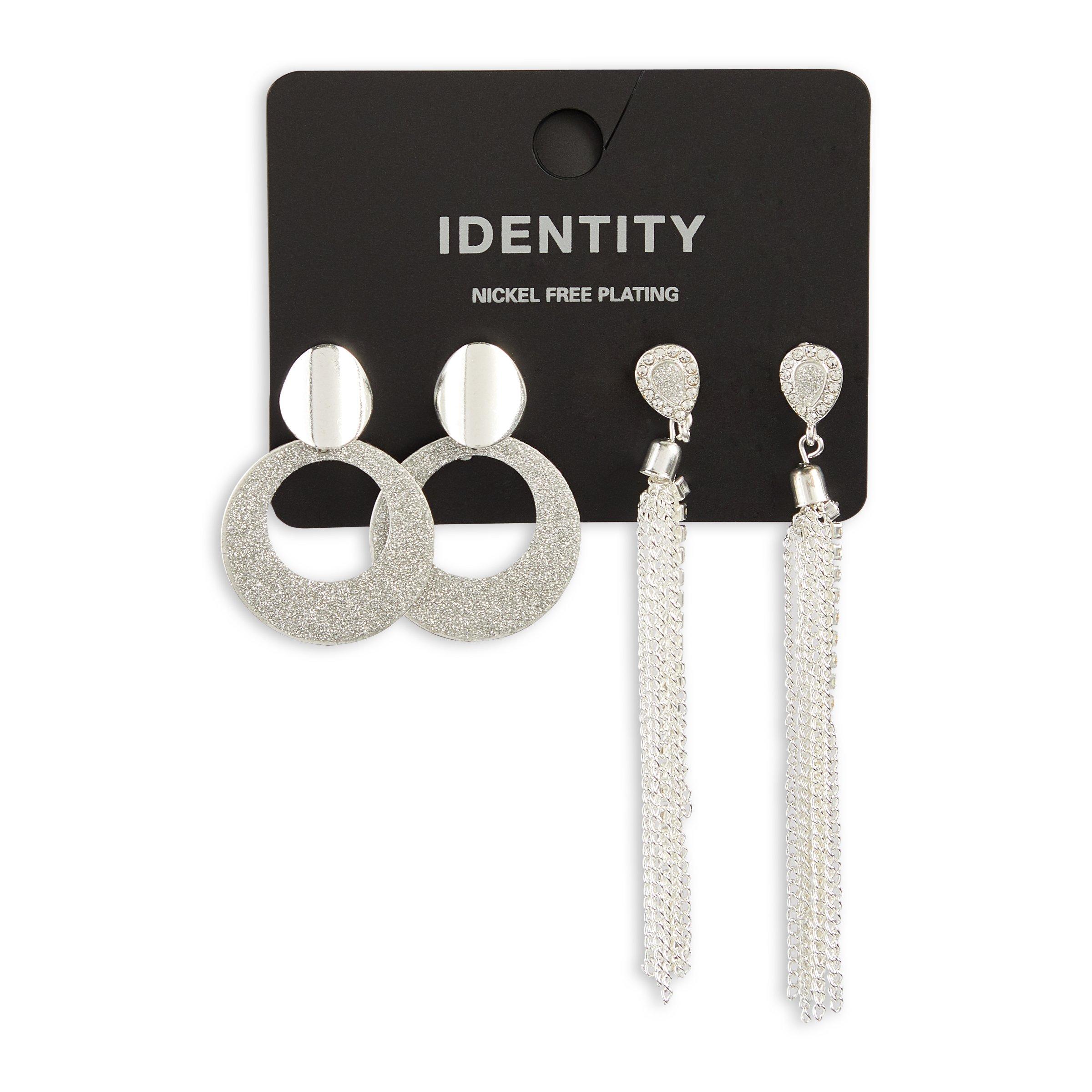 Legacy Link Statement Earrings, Silver main image 1