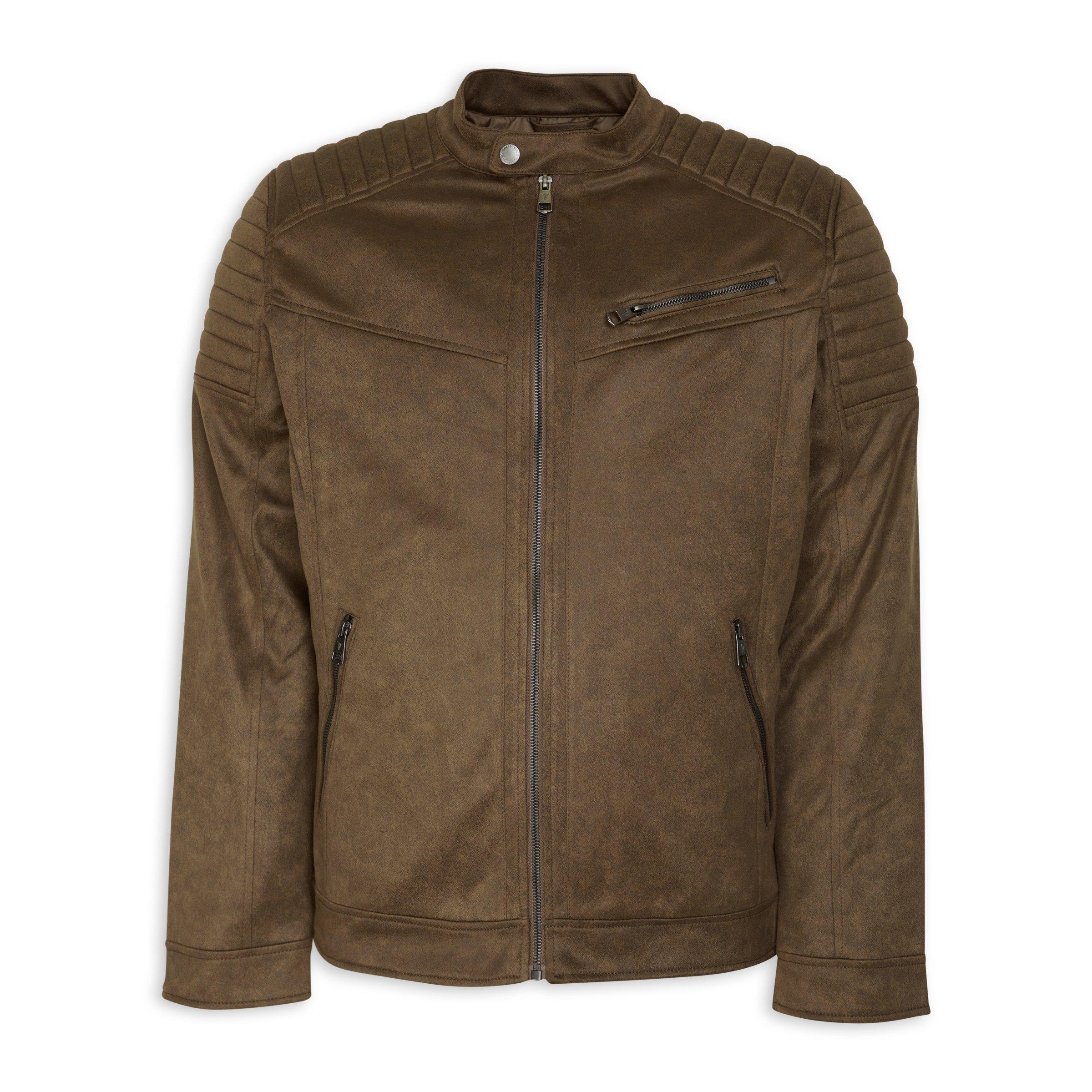 Brown Biker Jacket (3096182) Truworths Man