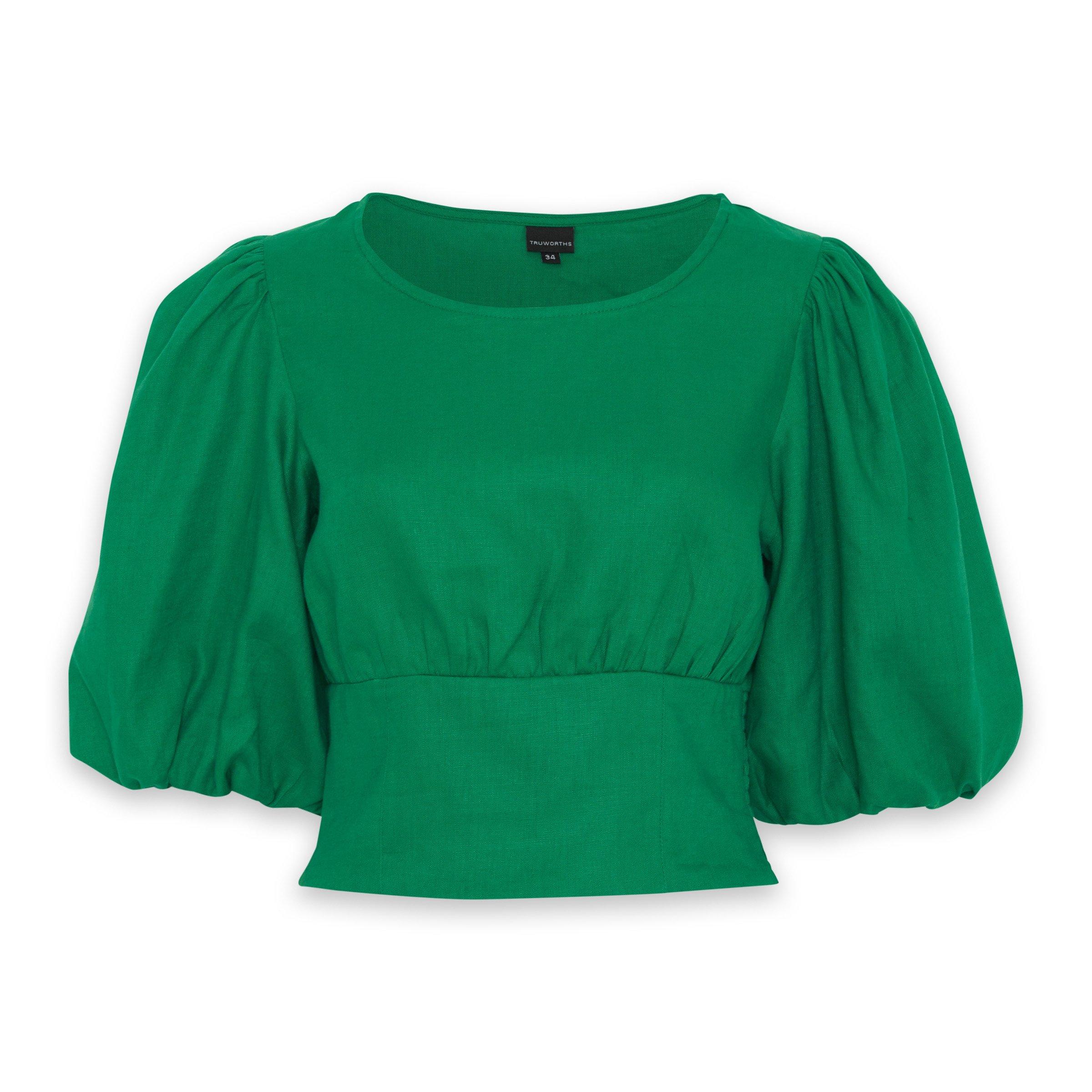 Green Banded Top (3096655) | Truworths