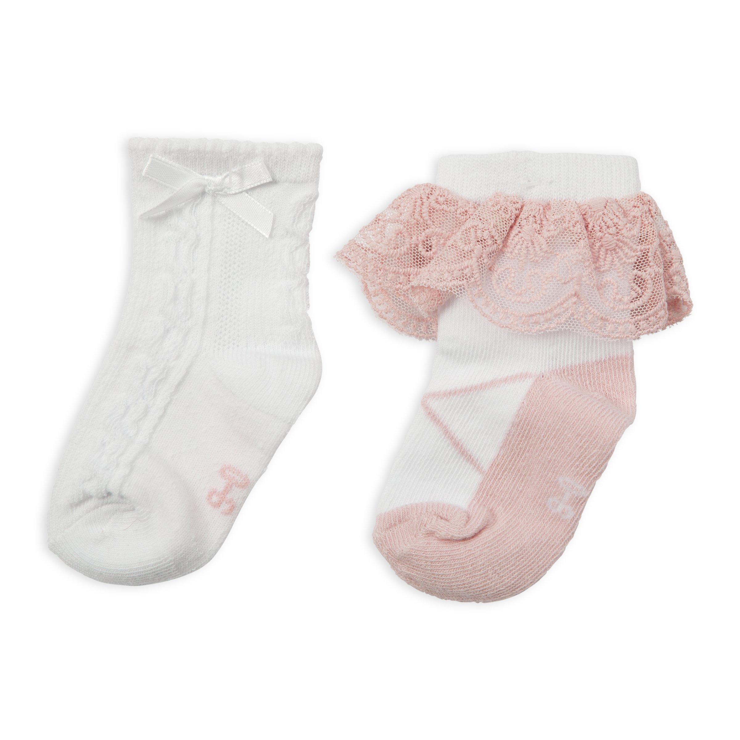 2-pack Newborn Girl Socks (3096831) | Naartjie