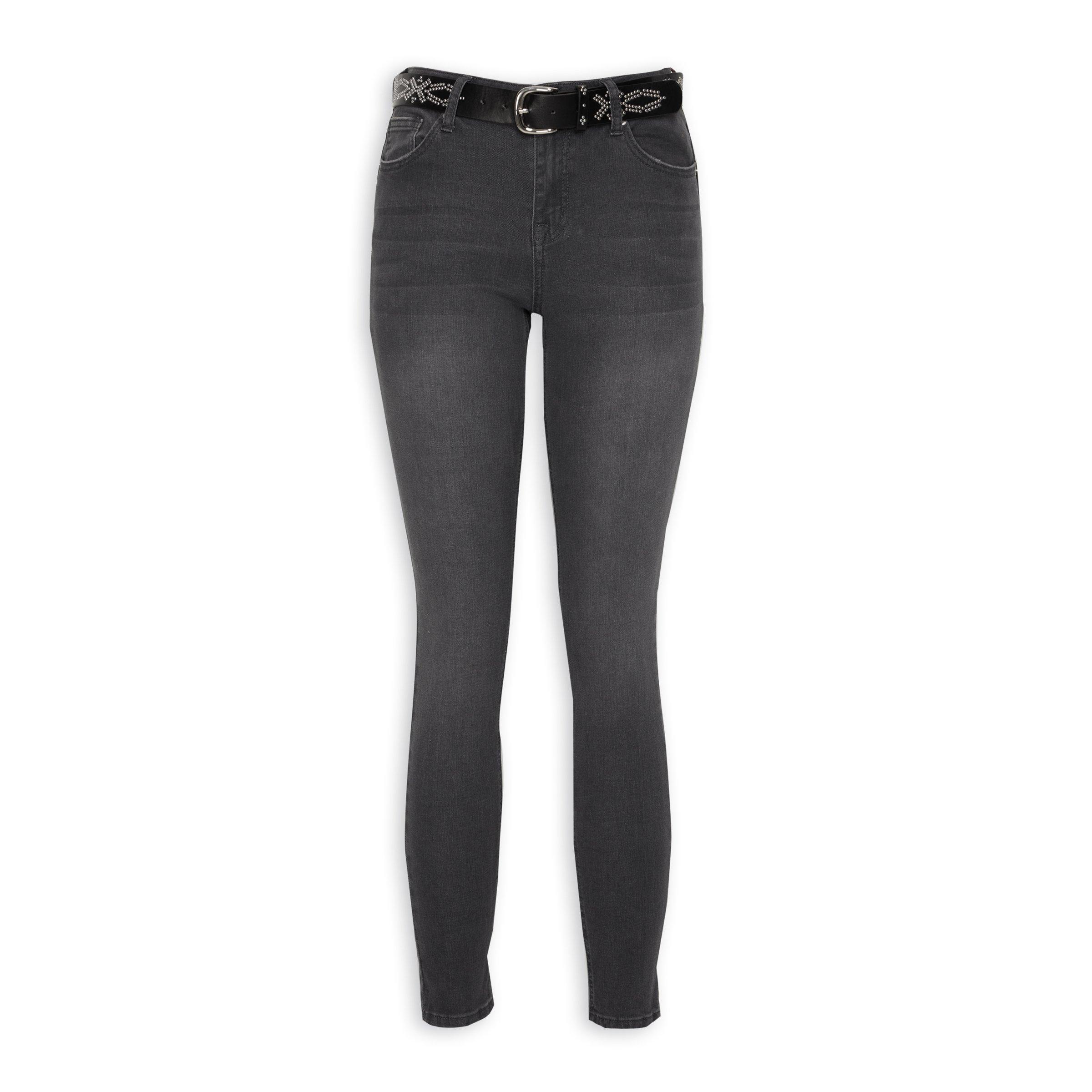Charcoal Belted Skinny Jean (3096855) | OUTBACK RED